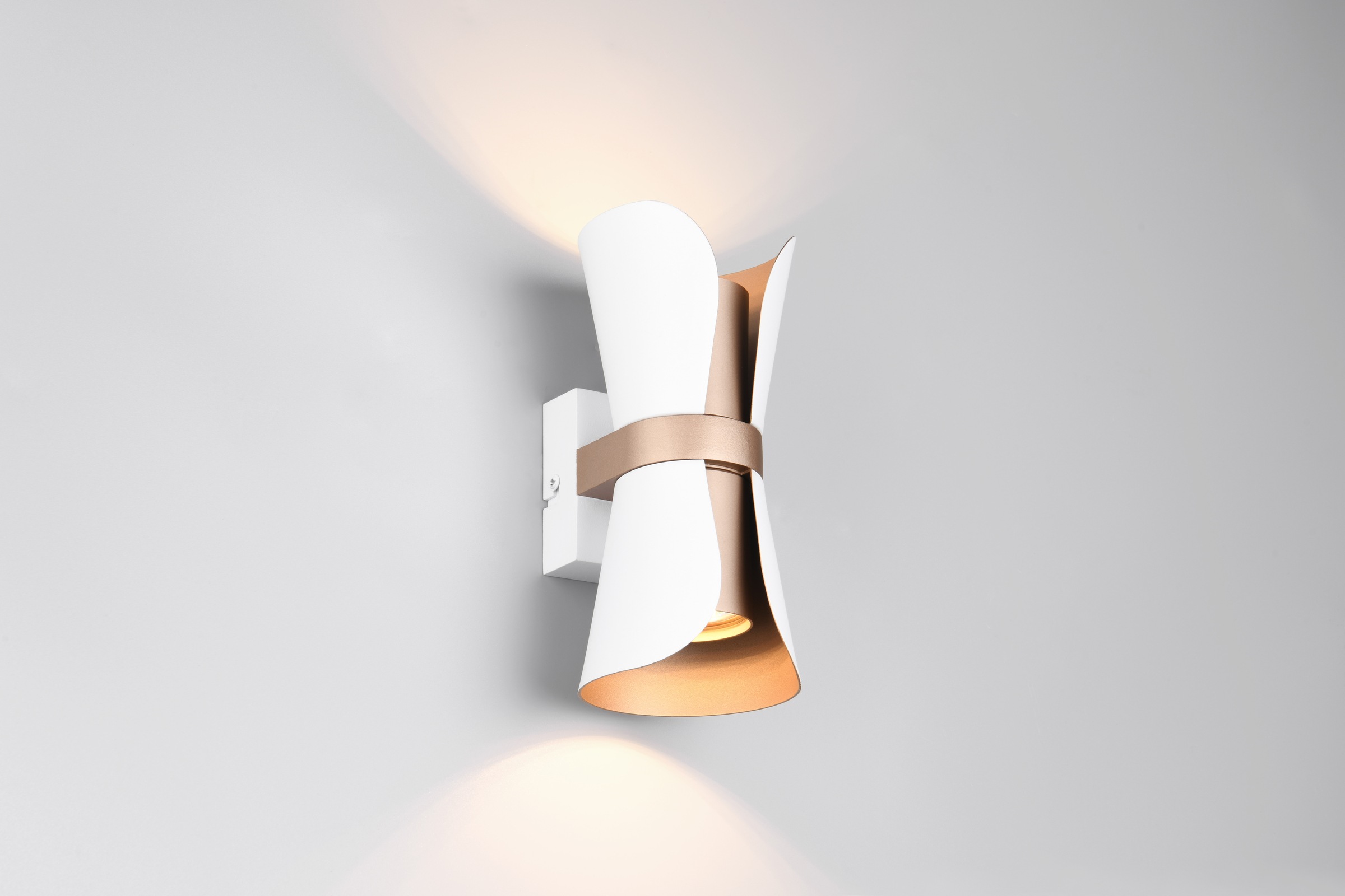 TRIO Leuchten Wandleuchte »COAT, up-and-down Wandlampe exkl 2x GU10 max 10W, zweifarbig« GU10 1 Stk. warmweiß - kaltweiß moderne Design Wandleuchte für wechselbare Leuchtmittel, 21cm hoch