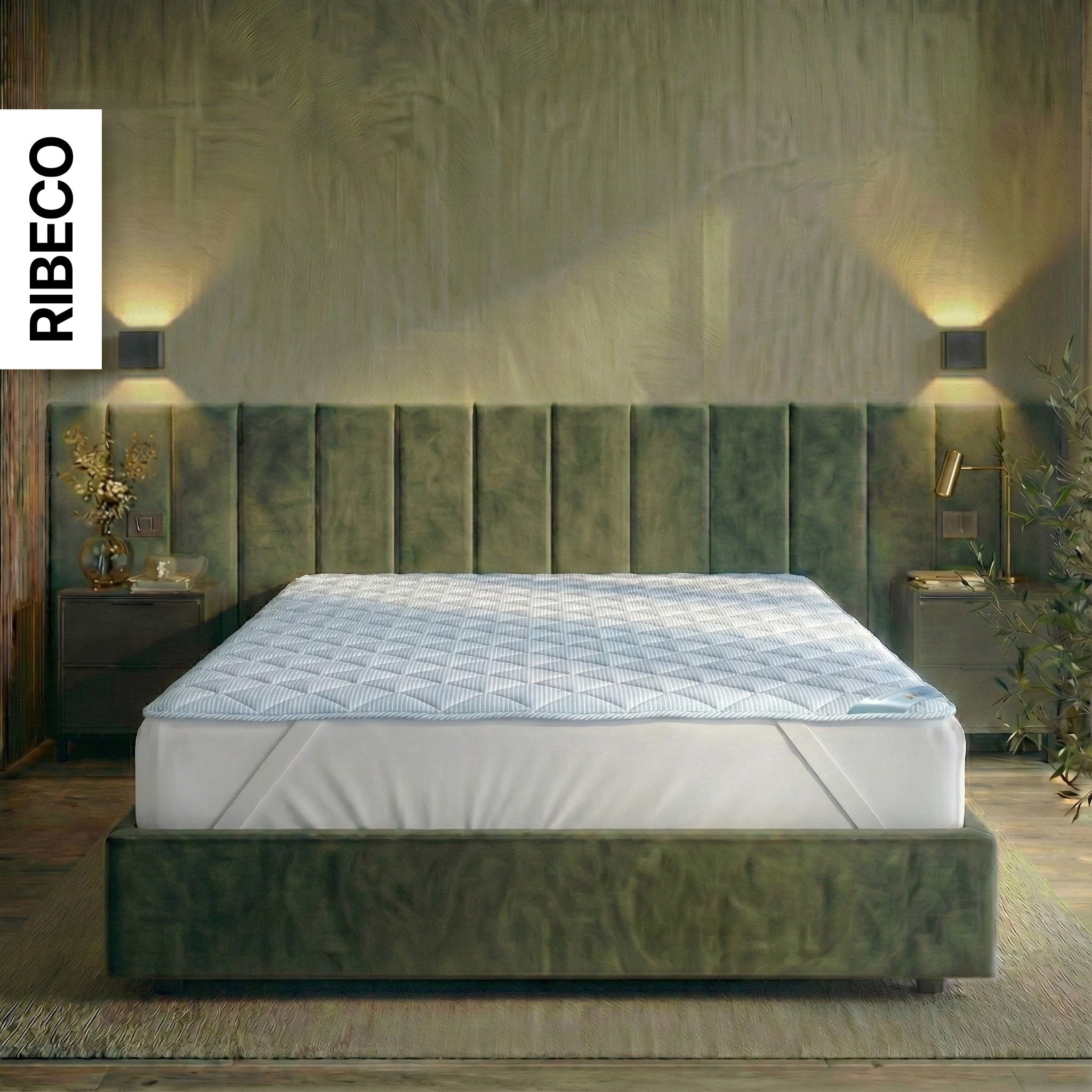RIBECO Matratzenauflage "Top Cool, Auflage 90x200 cm, 120x200 cm, 180x200 cm, wendbar" Matratzenschoner, mit über 1.300 positiven Kundenbewertungen
