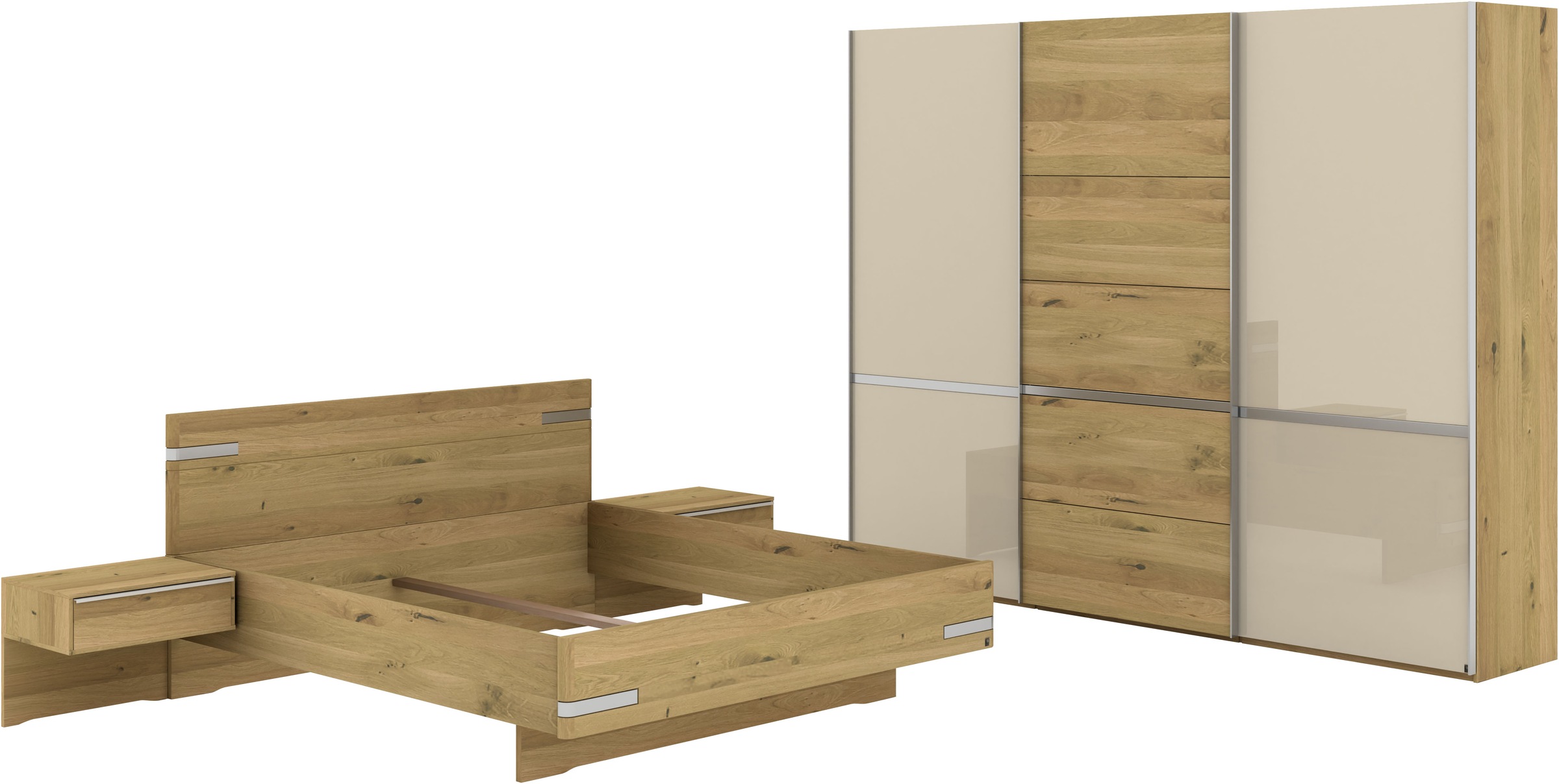 Musterring Schlafzimmer-Set "Savona, Kleiderschrank, Bett & Nachtkommoden, günstig online kaufen