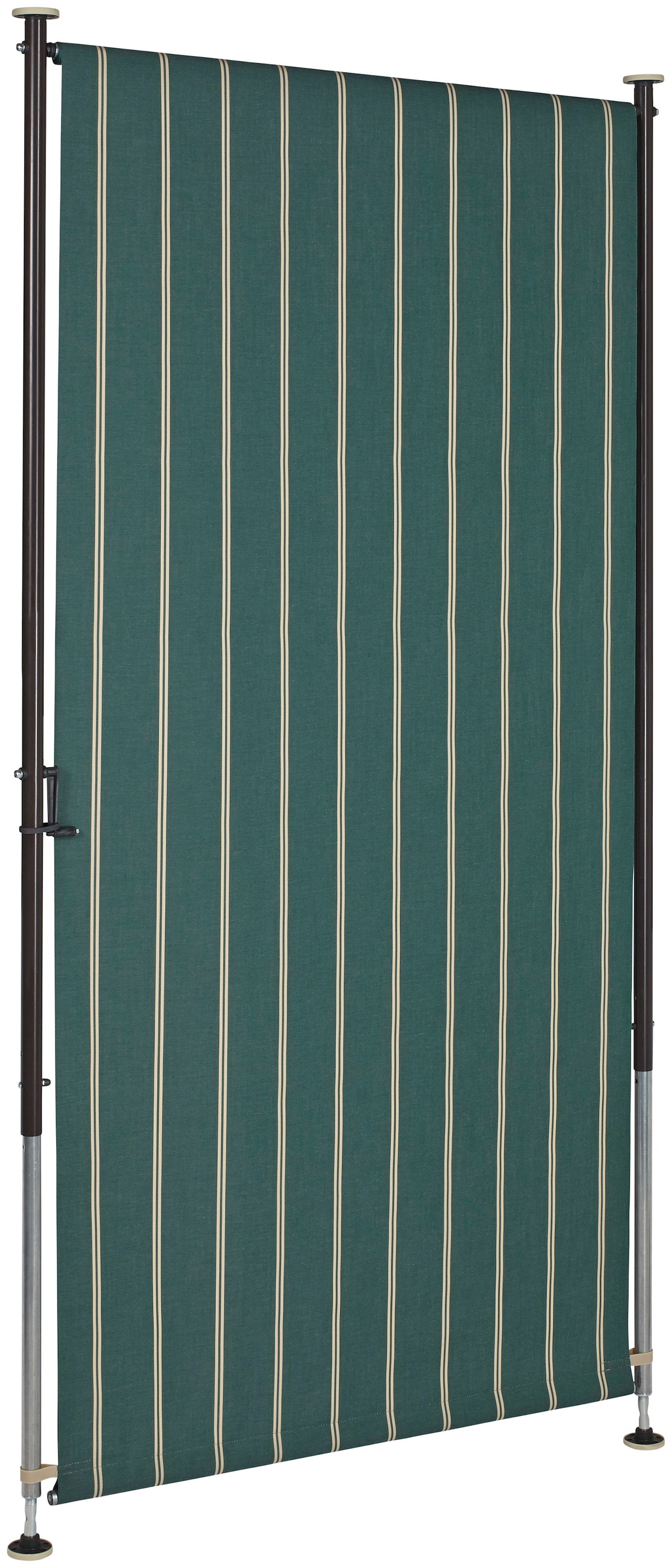 Angerer Freizeitmöbel Klemm-Senkrechtmarkise, grün/weiß, BxH: 150x225 cm