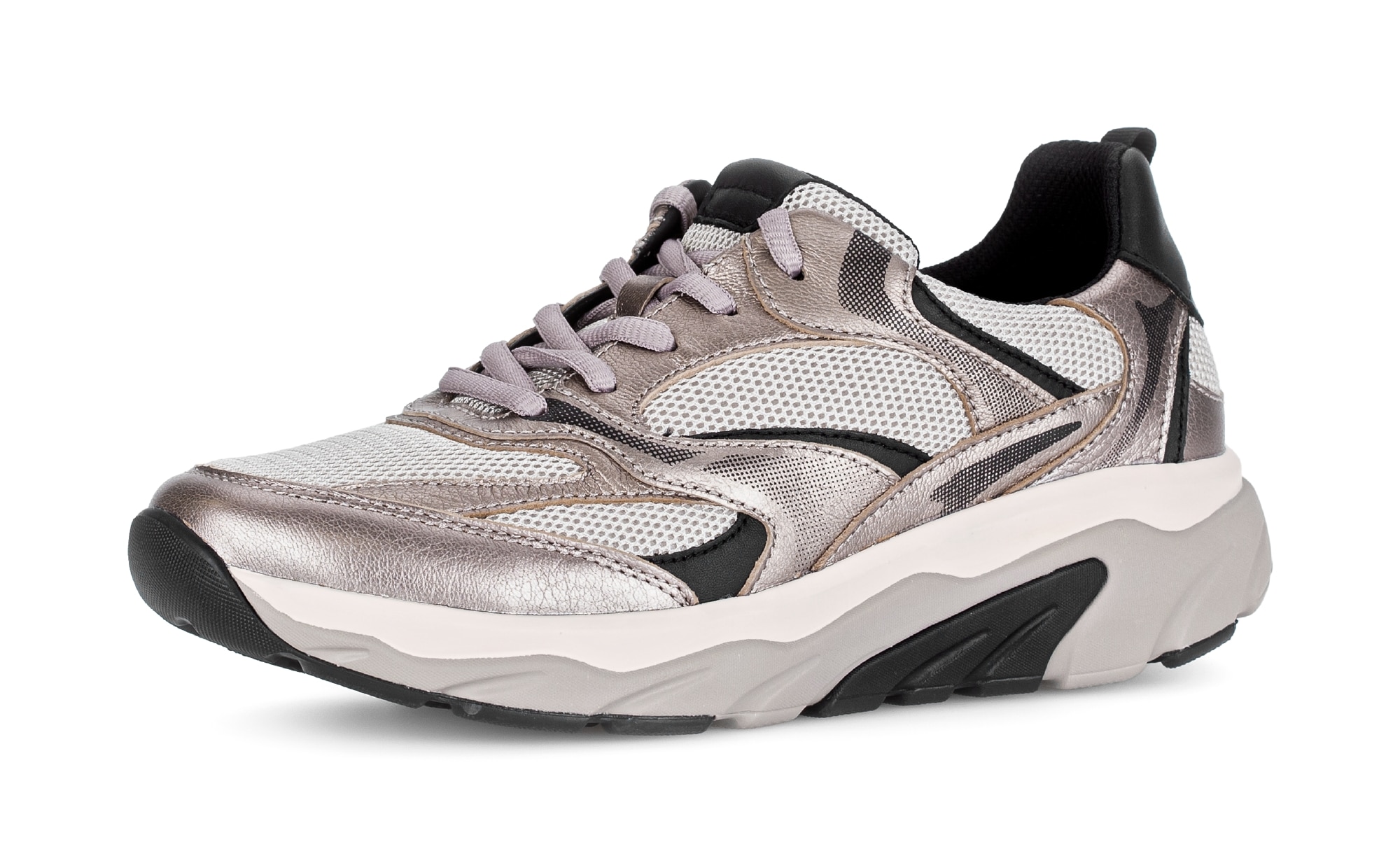 Gabor Rollingsoft Keilsneaker, Freizeitschuh, Halbschuh, Schnürschuh mit he günstig online kaufen