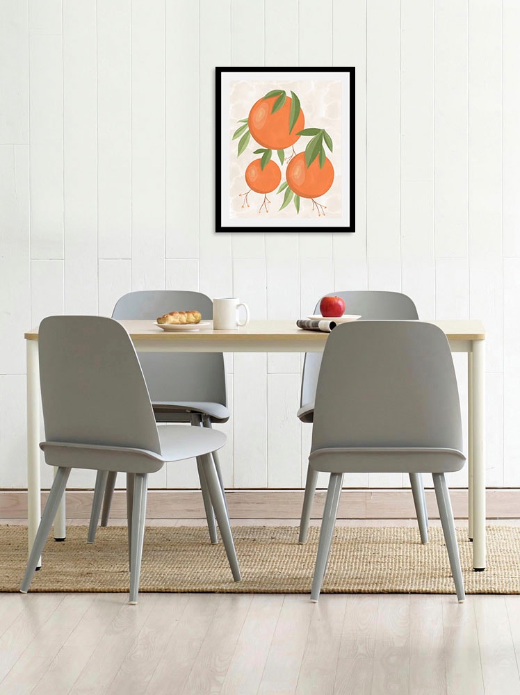 queence Bild »Finja«, Obst-Obst Bilder-Essen-Lebensmittel-Kunst, (1 St.), HD Premium Poster-Druck inkl. Holzrahmen