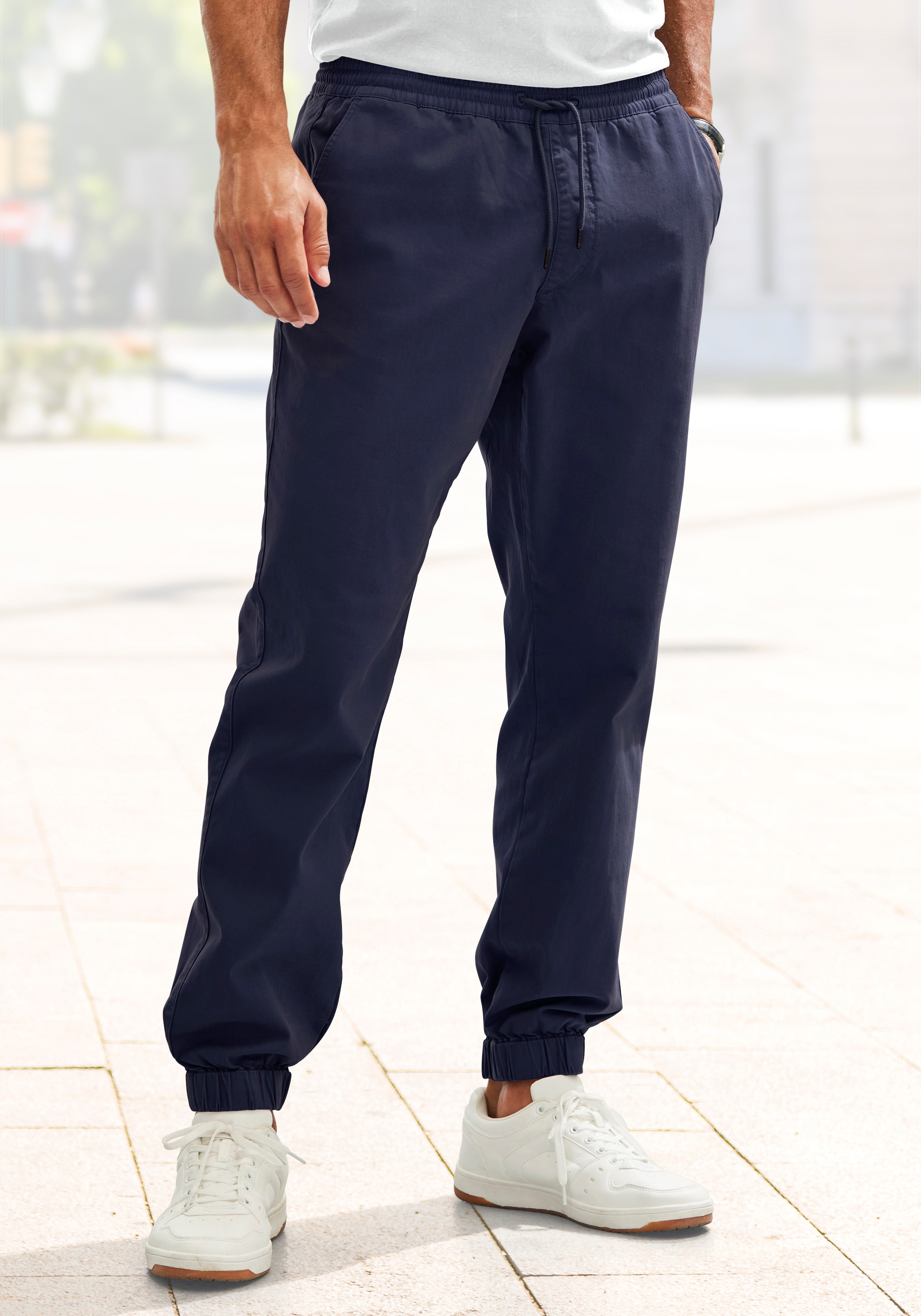 John Devin Jogger Pants "Jogg Pants" aus elastischer Baumwoll-Qualität günstig online kaufen