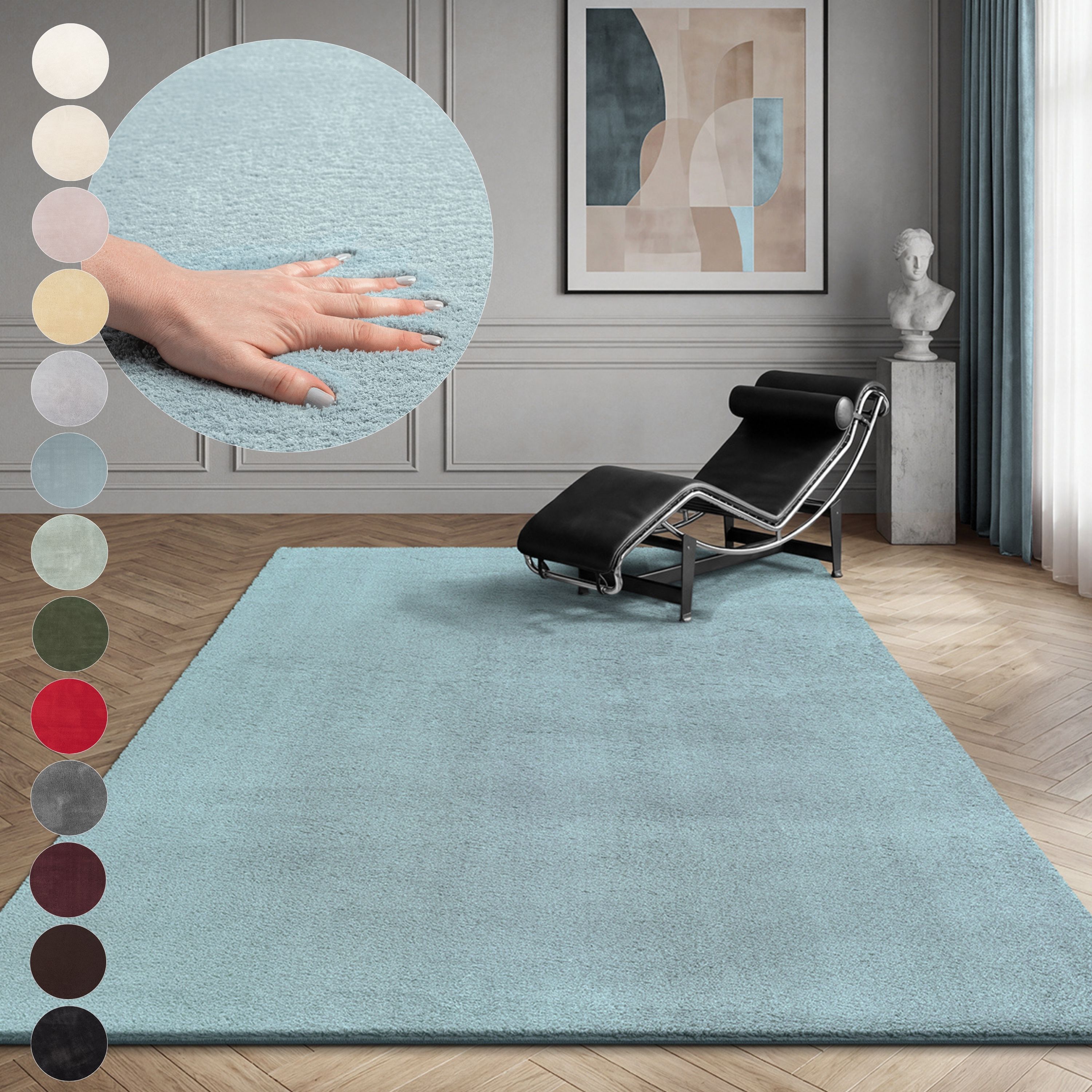 OTTO home Teppich "Arabell, Kunstfellteppich, Felloptik, waschbar," rechteckig 16 mm Höhe flauschig, kuschelig, Anti-Rutsch-Unterseite, Wohnzimmer, Schlafzimmer