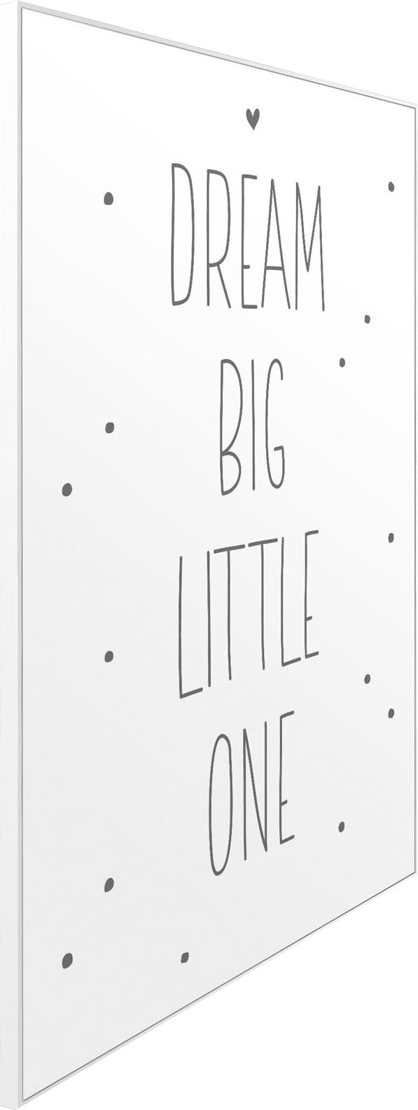 Reinders Wandbild "Slim Frame White 50x70 Dream Big Little One" günstig online kaufen