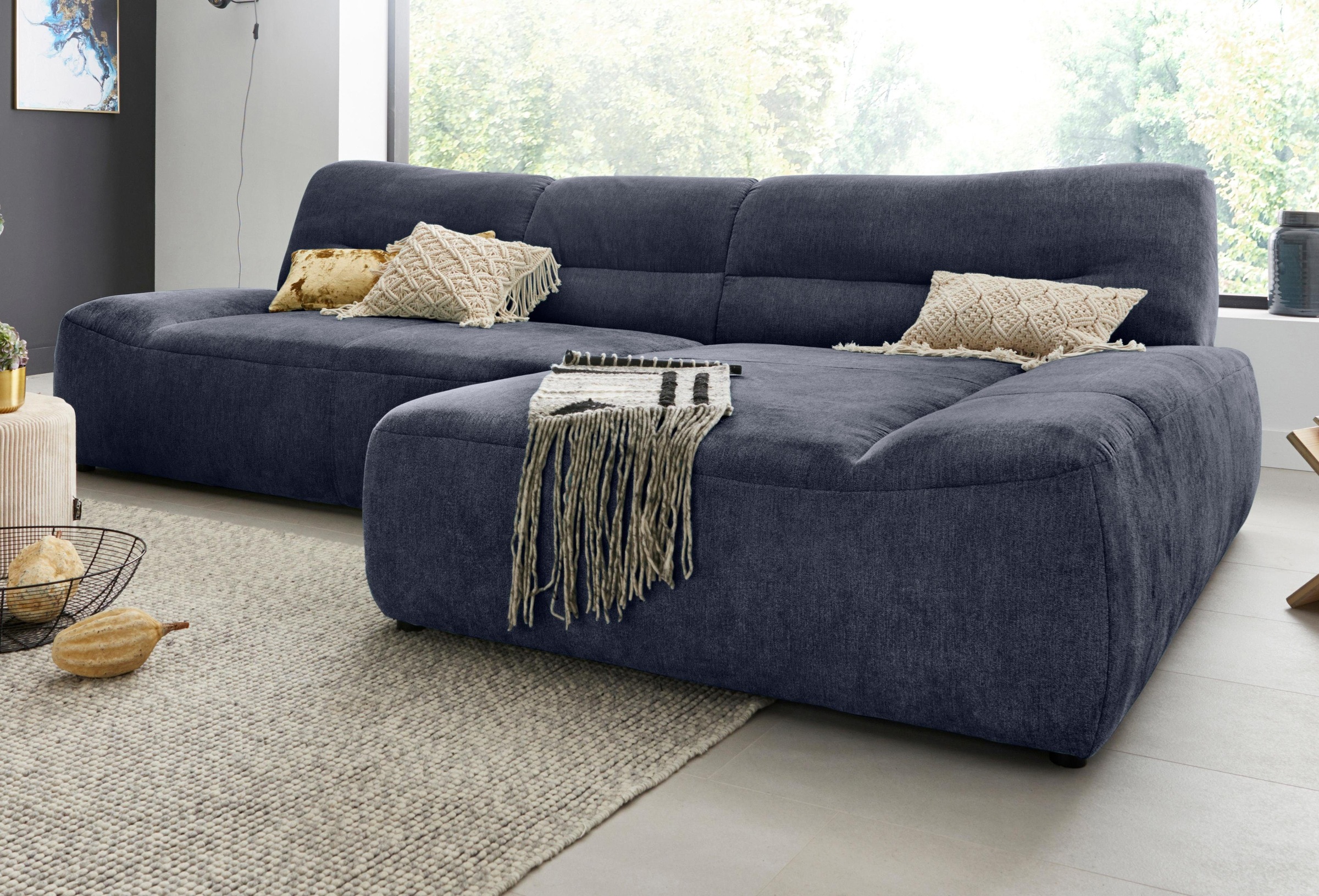 DOMO collection Ecksofa "Cesena moderne Polsterecke mit flachen Armlehnen, günstig online kaufen
