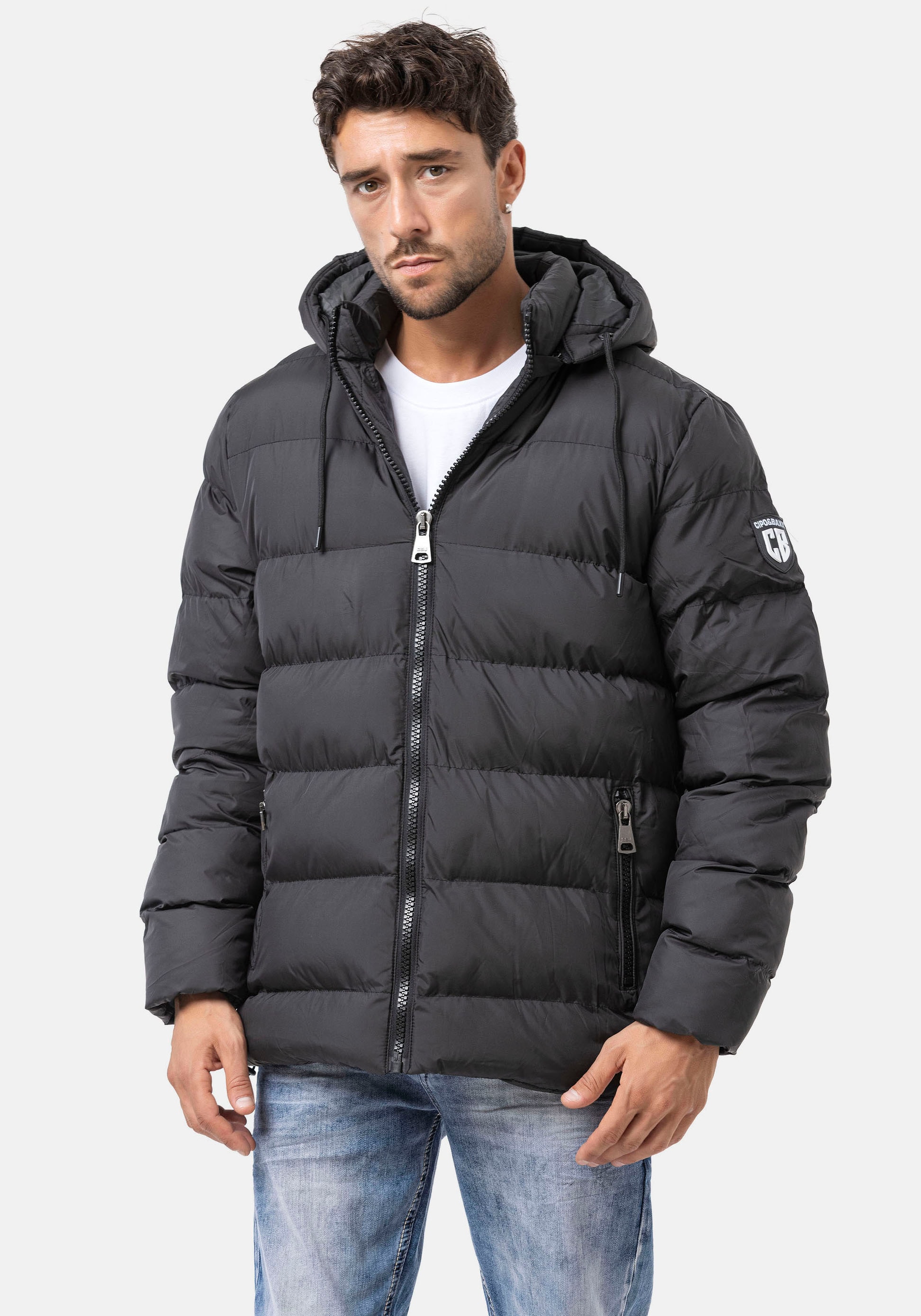 Cipo & Baxx Steppjacke mit Kapuze