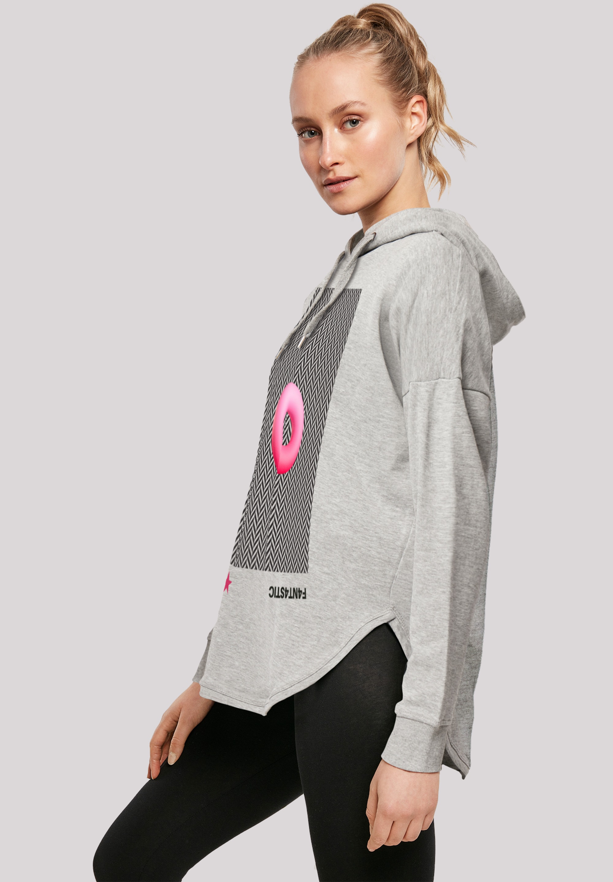 F4NT4STIC Kapuzenpullover »3D PINK RING«, Print