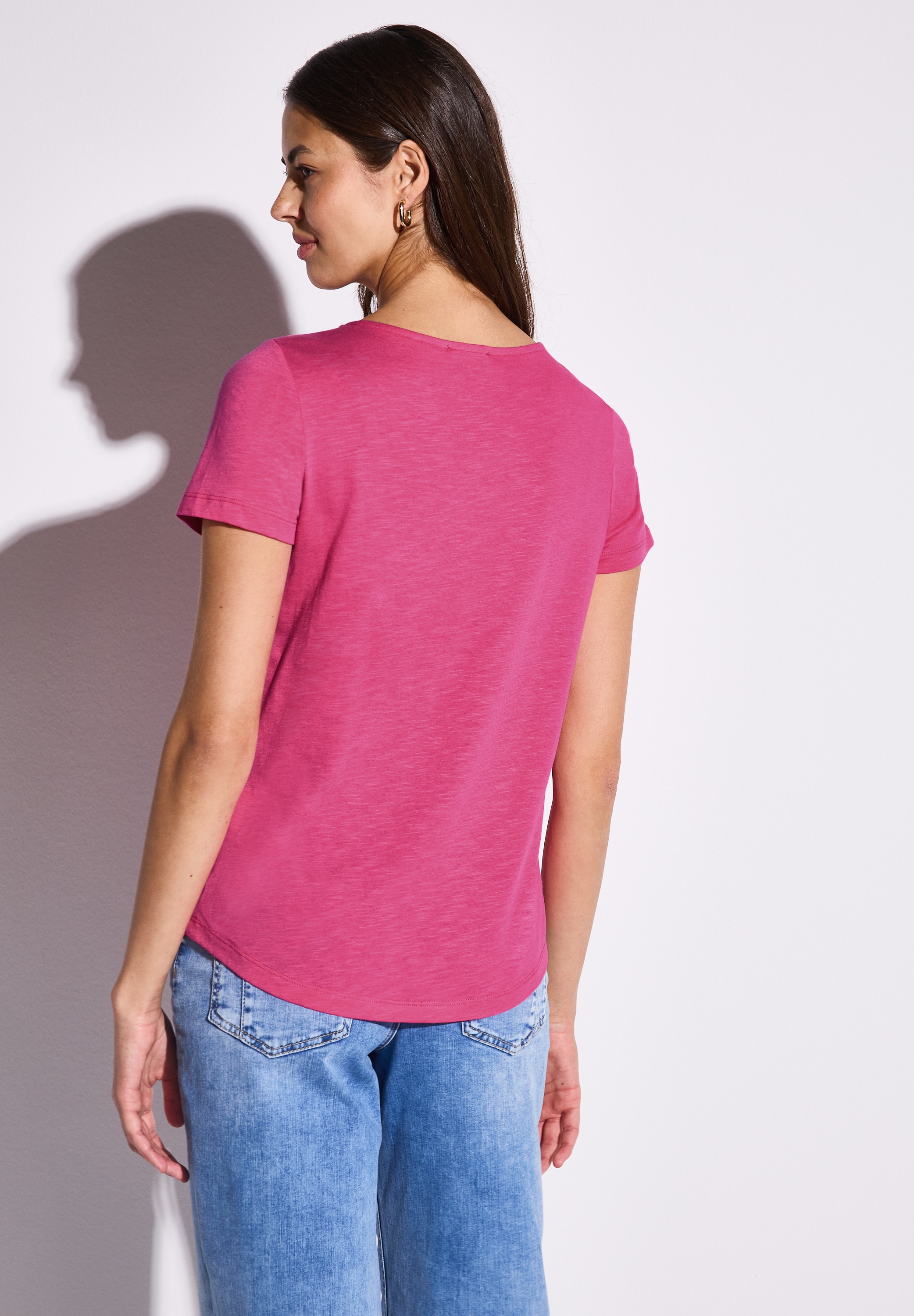 STREET ONE T-Shirt, mit V-Ausschnitt