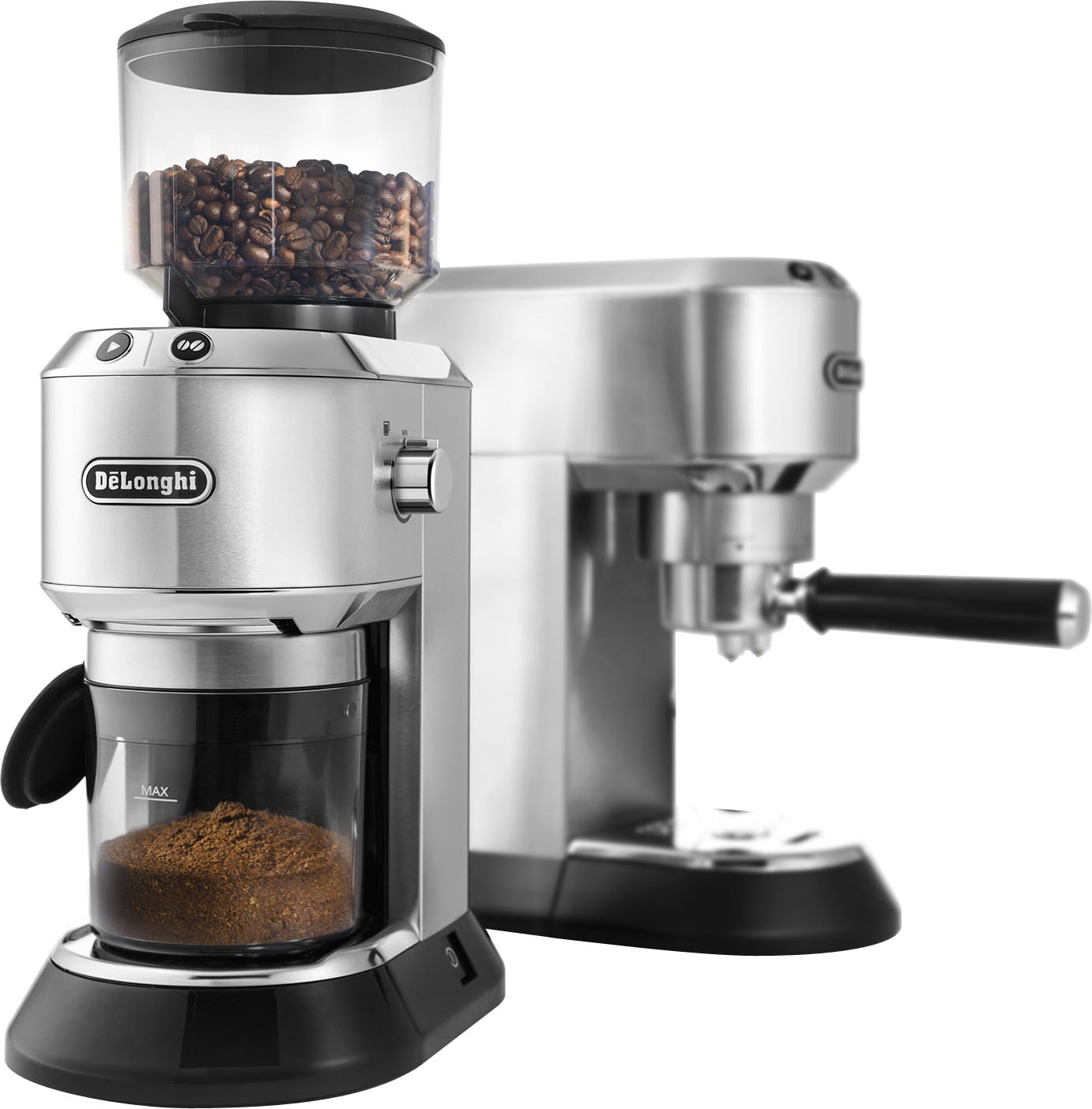 De'Longhi Espressomaschine »ECKG6821.M«, Siebträger, inkl. Kaffeemühle, Tamper, Abschlagbox+ Kännchen