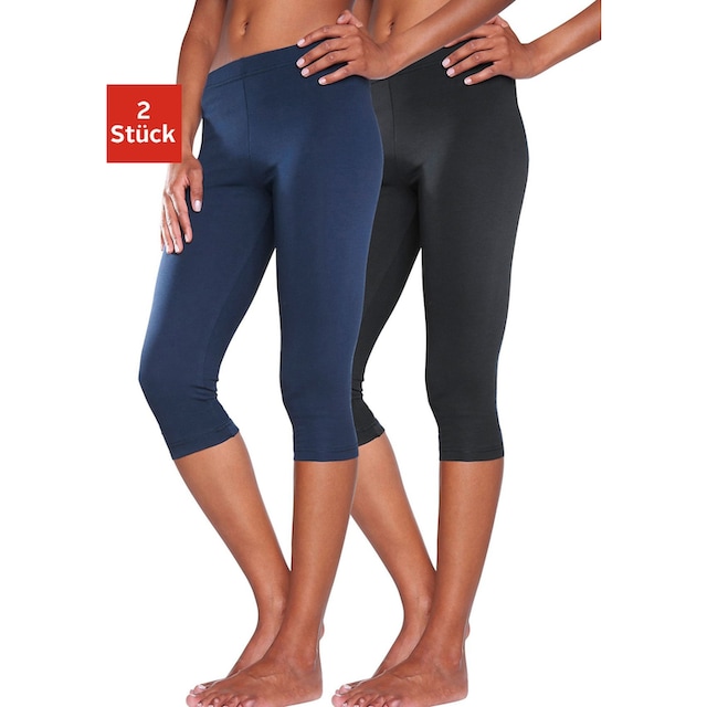 Vivance active Caprileggings, (2er-Pack), mit Gummibund, Loungewear für  kaufen | BAUR