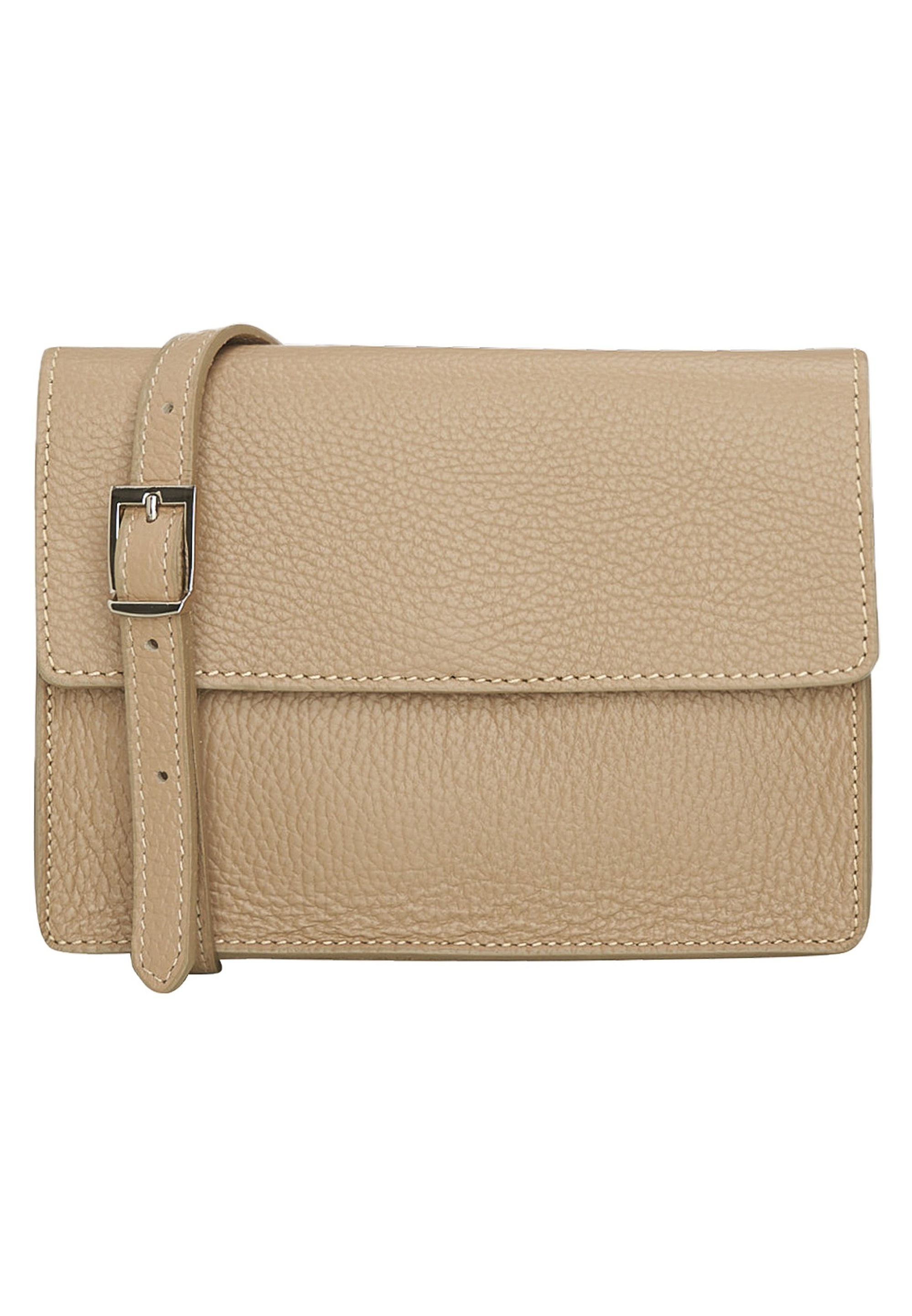 HARPA Damen Schultertasche "June"beige, Leder, unifarben, Taschen, aus echtem Leder