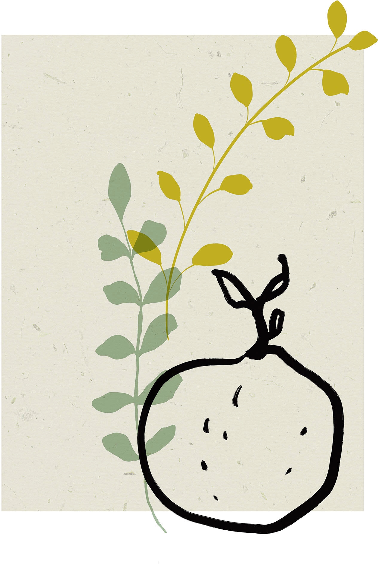 Komar Bild "Fruit du paradis" Natur 1 Stk. tlg. Wandbild zur Dekoration - o günstig online kaufen