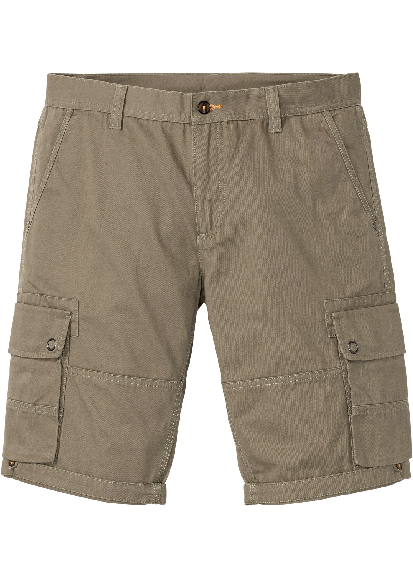 bonprix Cargobermudas  Cargo-Bermuda, aus Baumwolle, mit verstellbarer Länge, Regular Fit