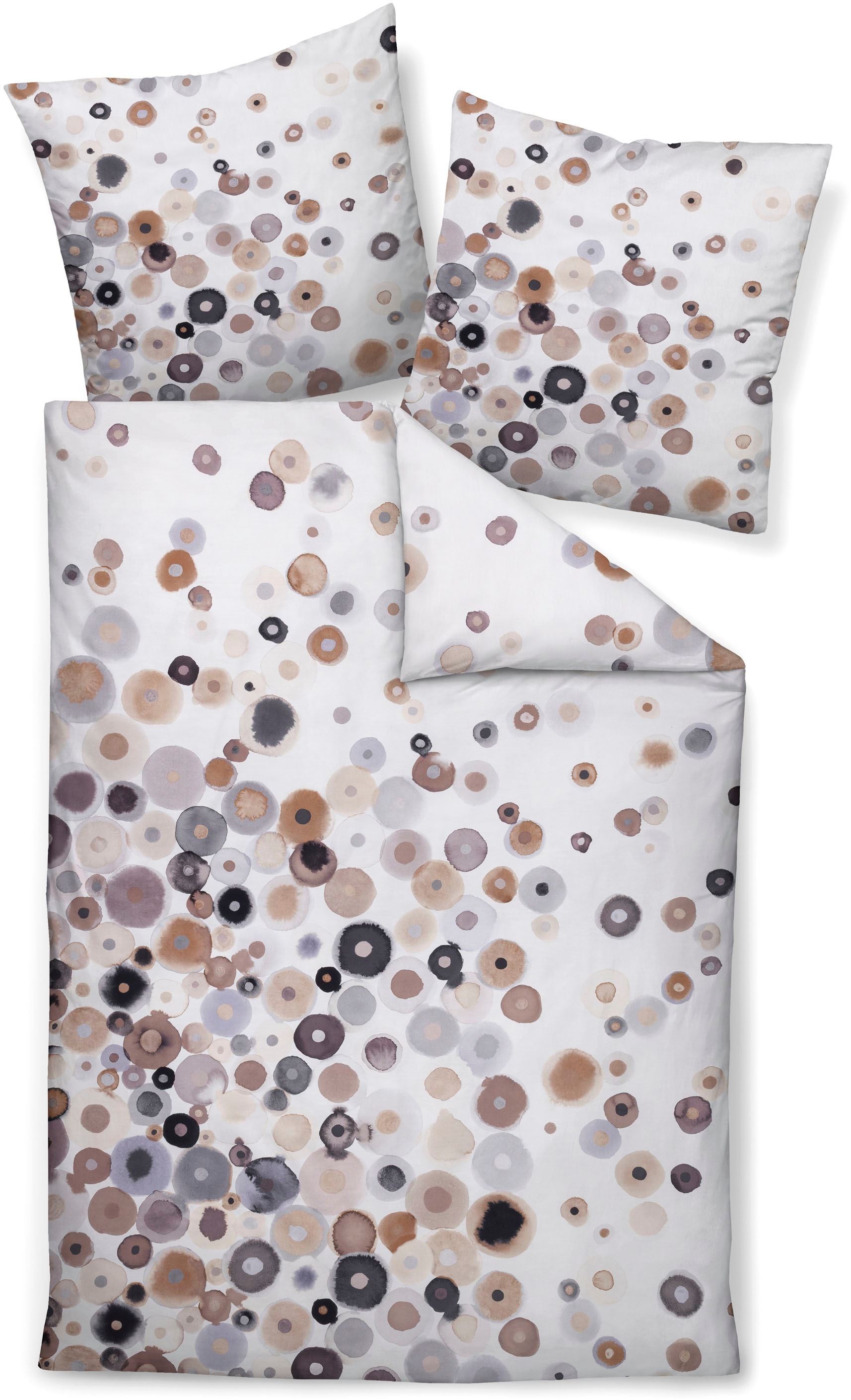 Janine Bettwäsche "modern art S 42166 07 155x220, 80x80" mit Reißverschluss günstig online kaufen
