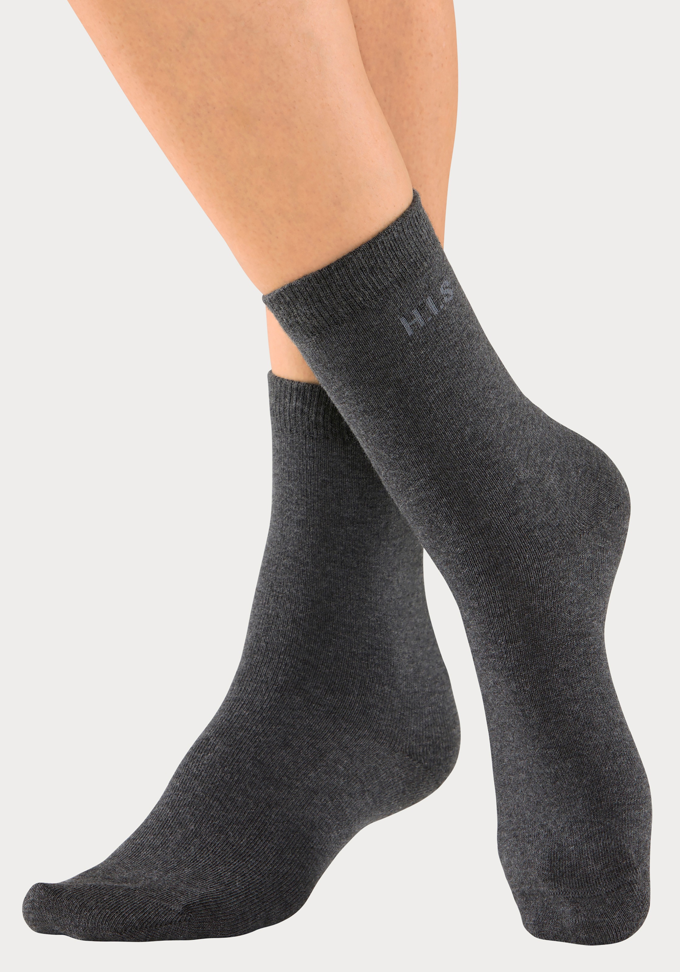 H.I.S Socken, Markenlogo Paar), eingestricktem BAUR (16 kaufen mit 