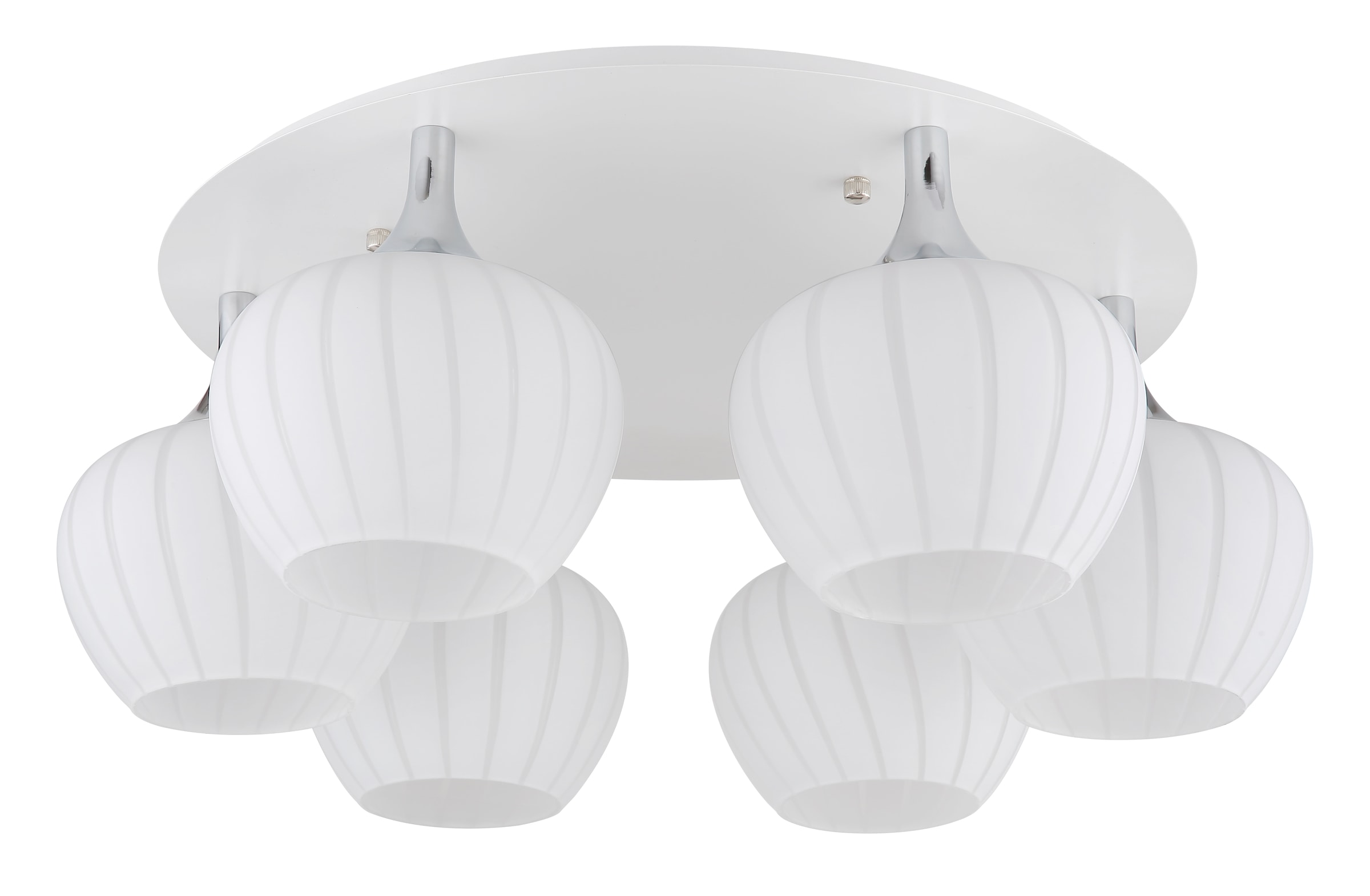 GLOBO LIGHTING Deckenleuchte »MAXY«, Leuchtmittel E27 | ohne Leuchtmittel, Deckenlampe/Glas klar/ø: 650mm/Dekorillen/Wohnzimmer