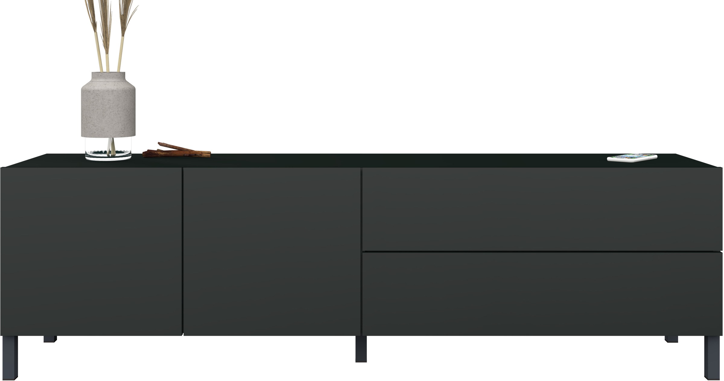 Thumbnail - borchardt Möbel Lowboard Metallfüße, grifflose Optik