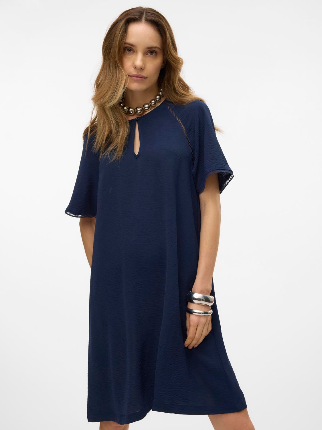 Vero Moda Minikleid "VMALVA GITTE SS SHORT DRESS WVN GA" Sommerkleid günstig online kaufen