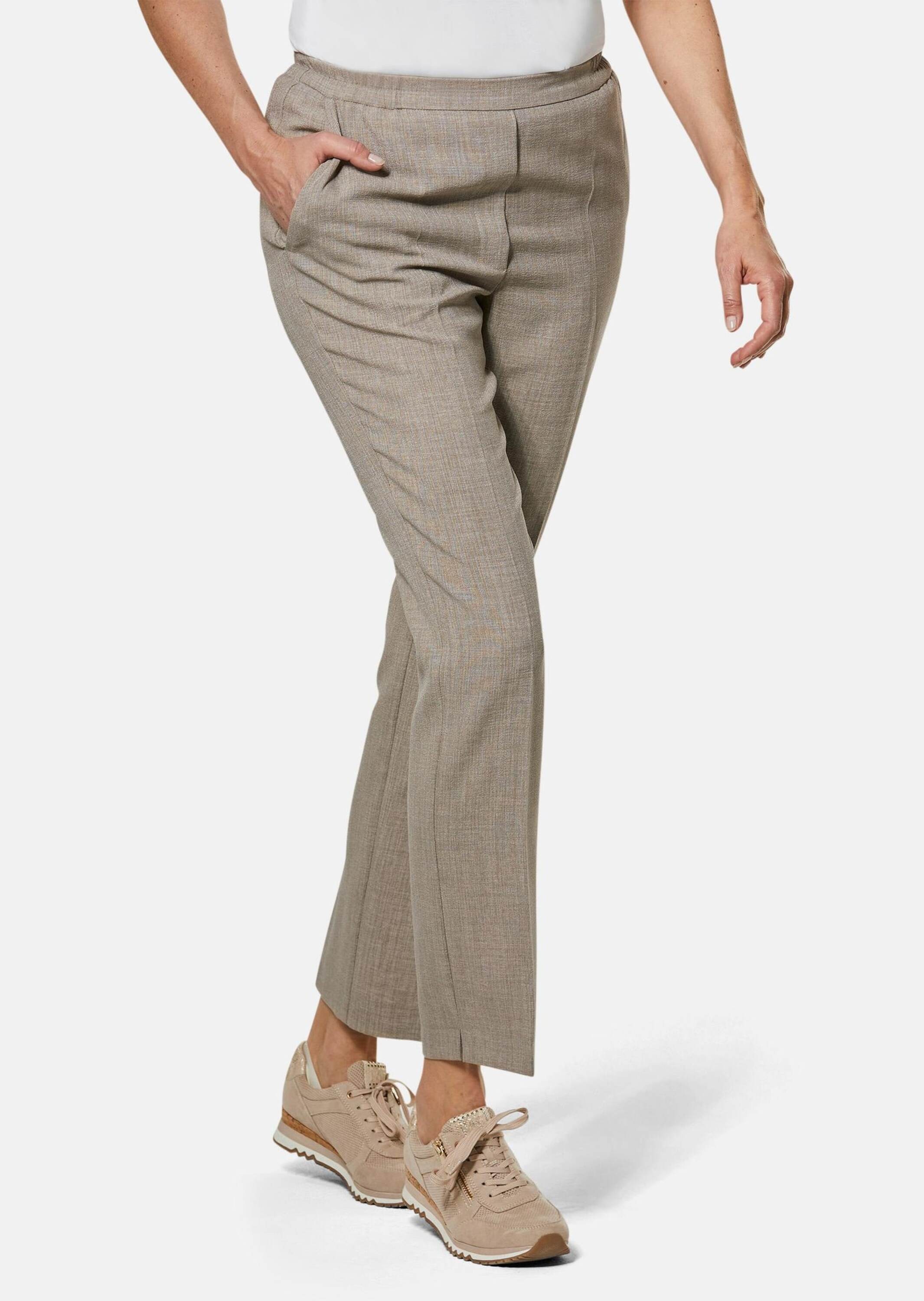 GOLDNER Schlupfhose "Schlupfhose Martha in knitterarmer Leinenoptik" günstig online kaufen