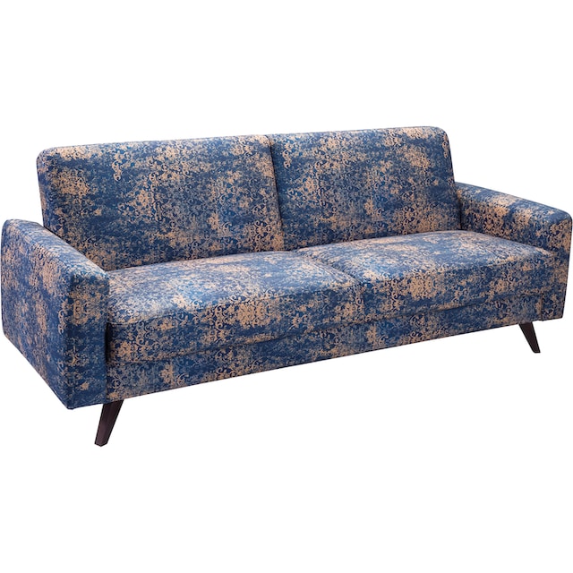 exxpo - sofa fashion 3-Sitzer, mit Schlaffunktion, Bettkasten und Holzfüße  | BAUR
