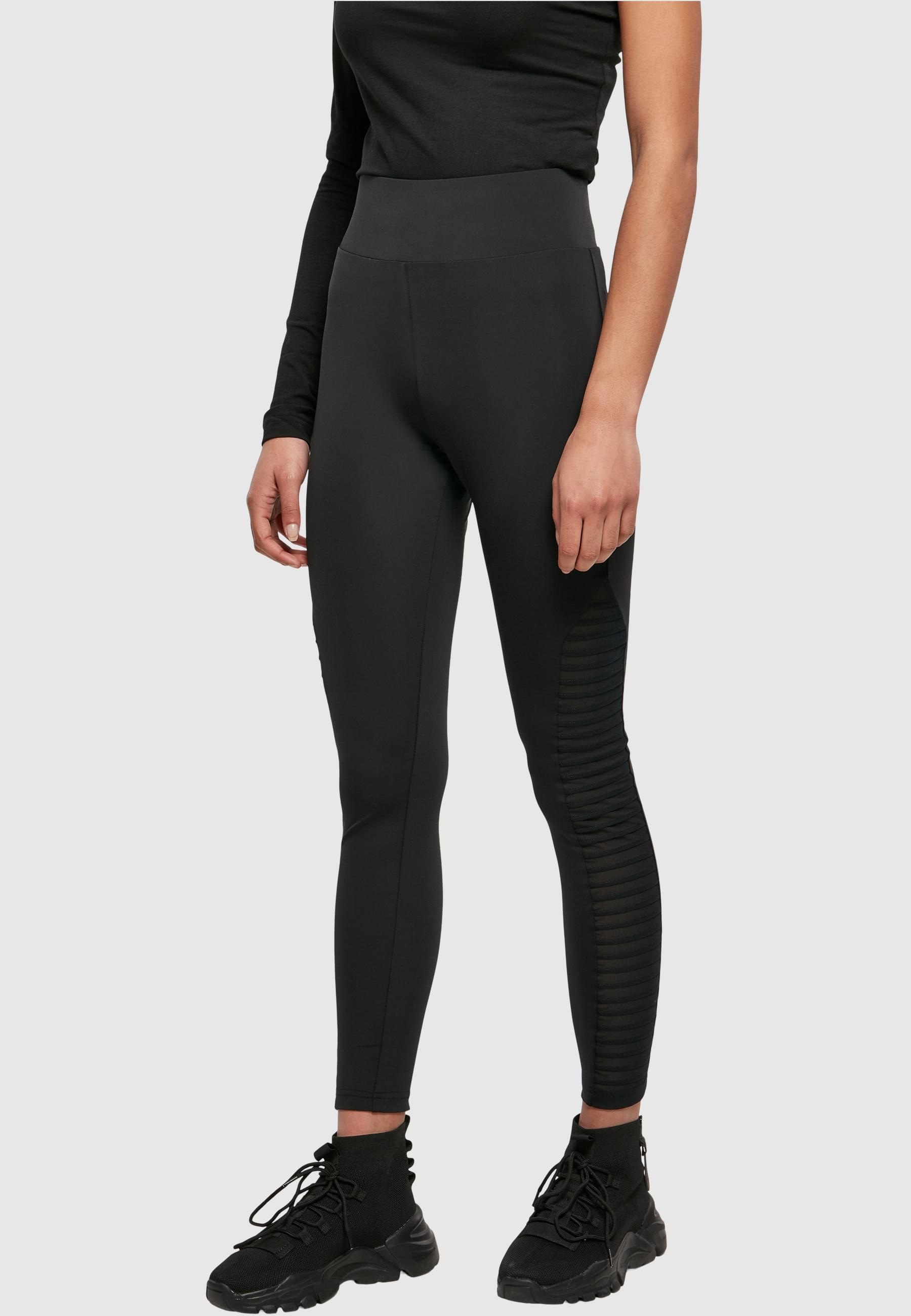 URBAN CLASSICS Leggings »Urban Classics Damen Ladies Highwaist Biker Tech Mesh Leggings«, (1 tlg.)