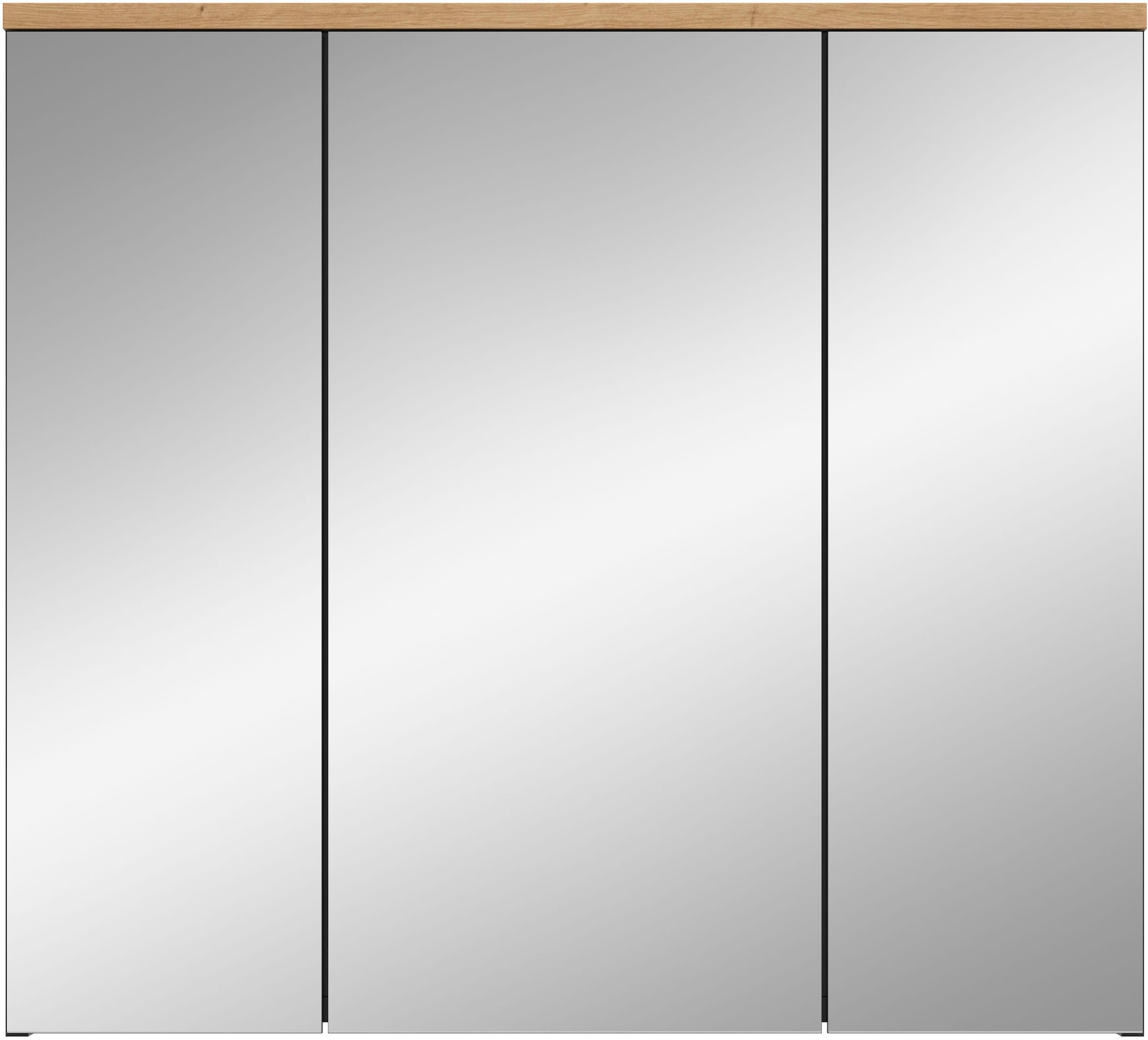 welltime Spiegelschrank "REHAT, Breite 80 cm, 3 Spiegeltüren, 6 Einlegeböde günstig online kaufen