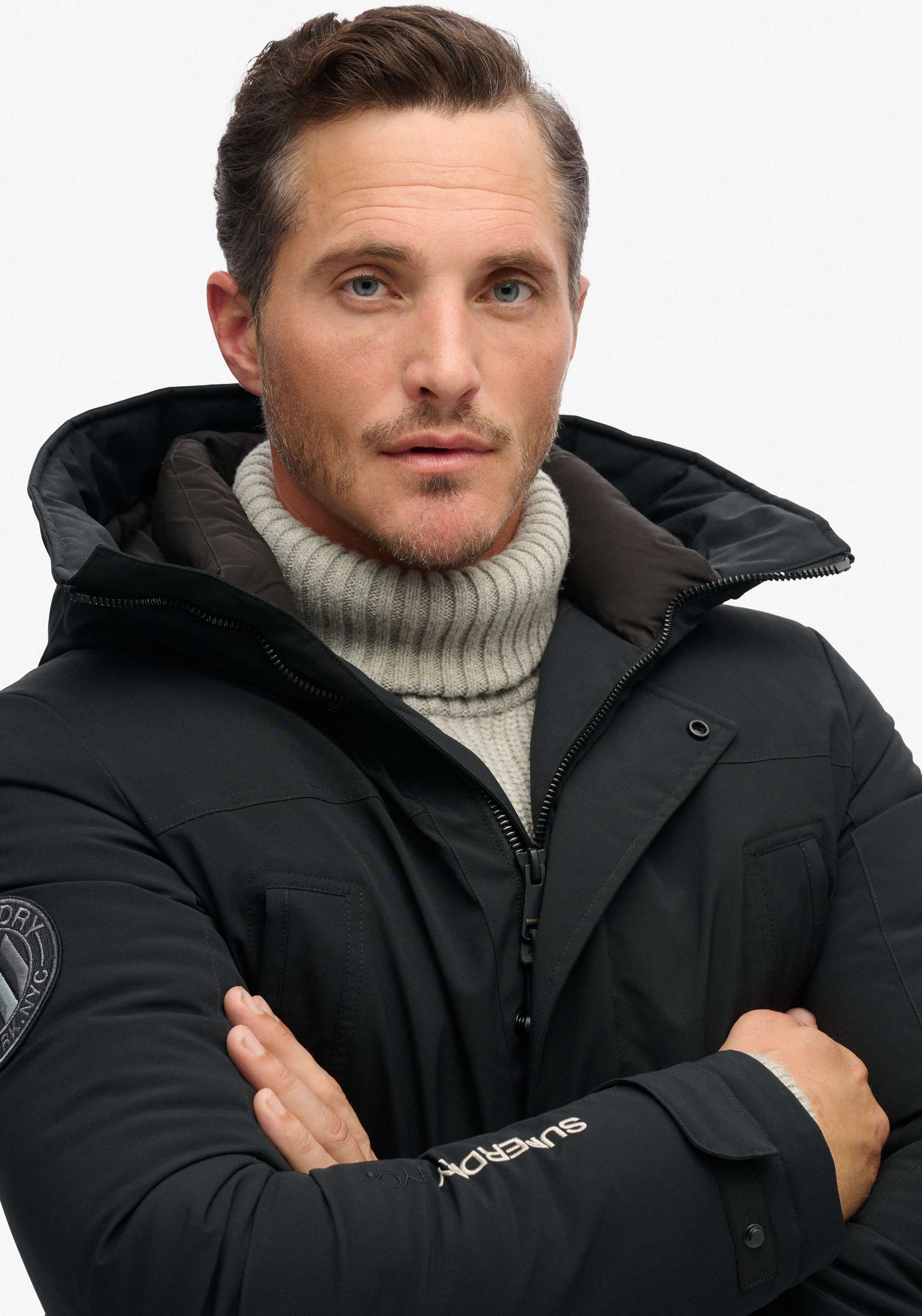 Superdry "City Padded Parka Jacket" mit Kapuze günstig online kaufen