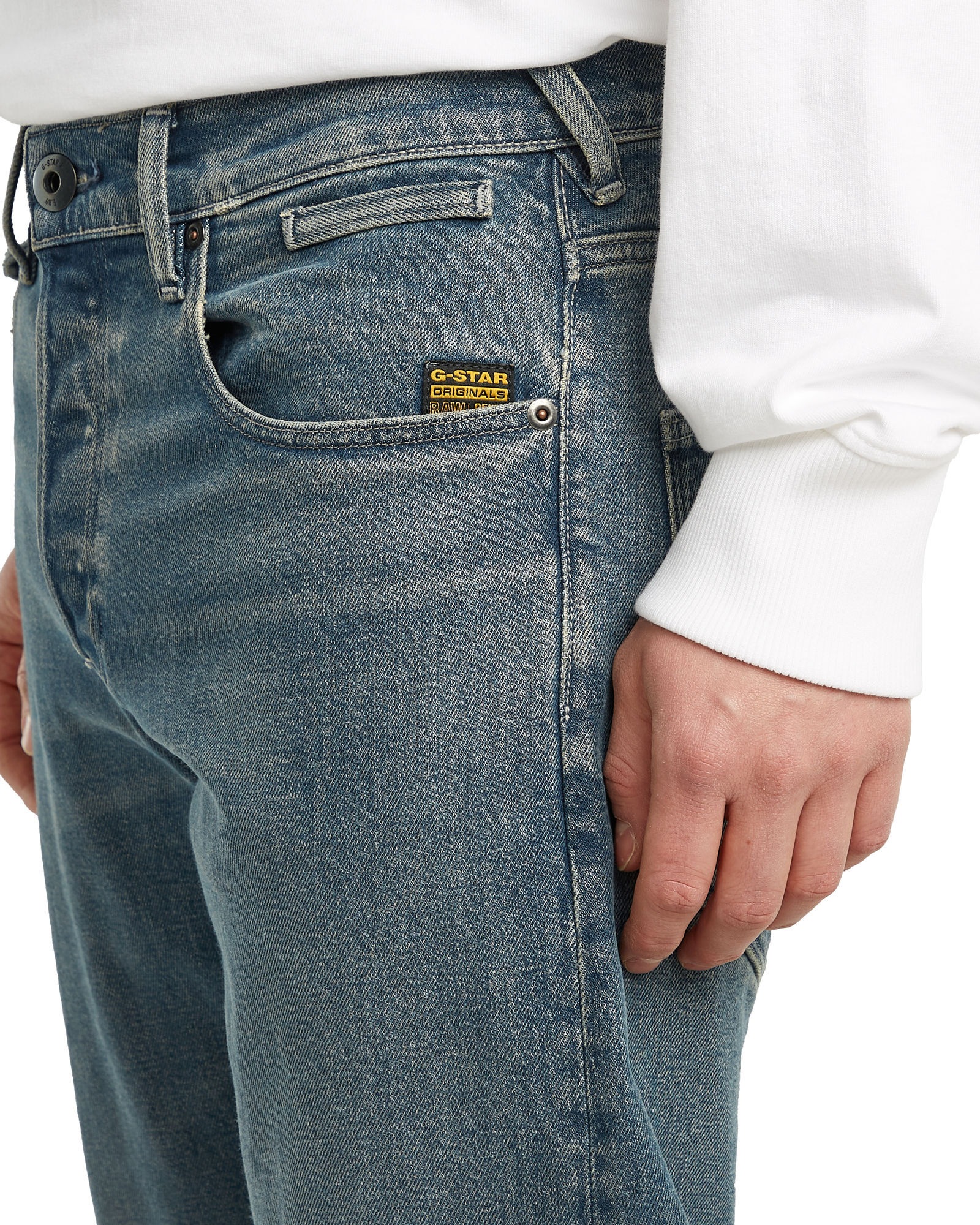G-star pour homme. D26141-D775-H139 Jeans Morry FWD Regular Tapered blue (28/32), Bleu, Casuel, Denim, Durable, Coton Recyclé 3