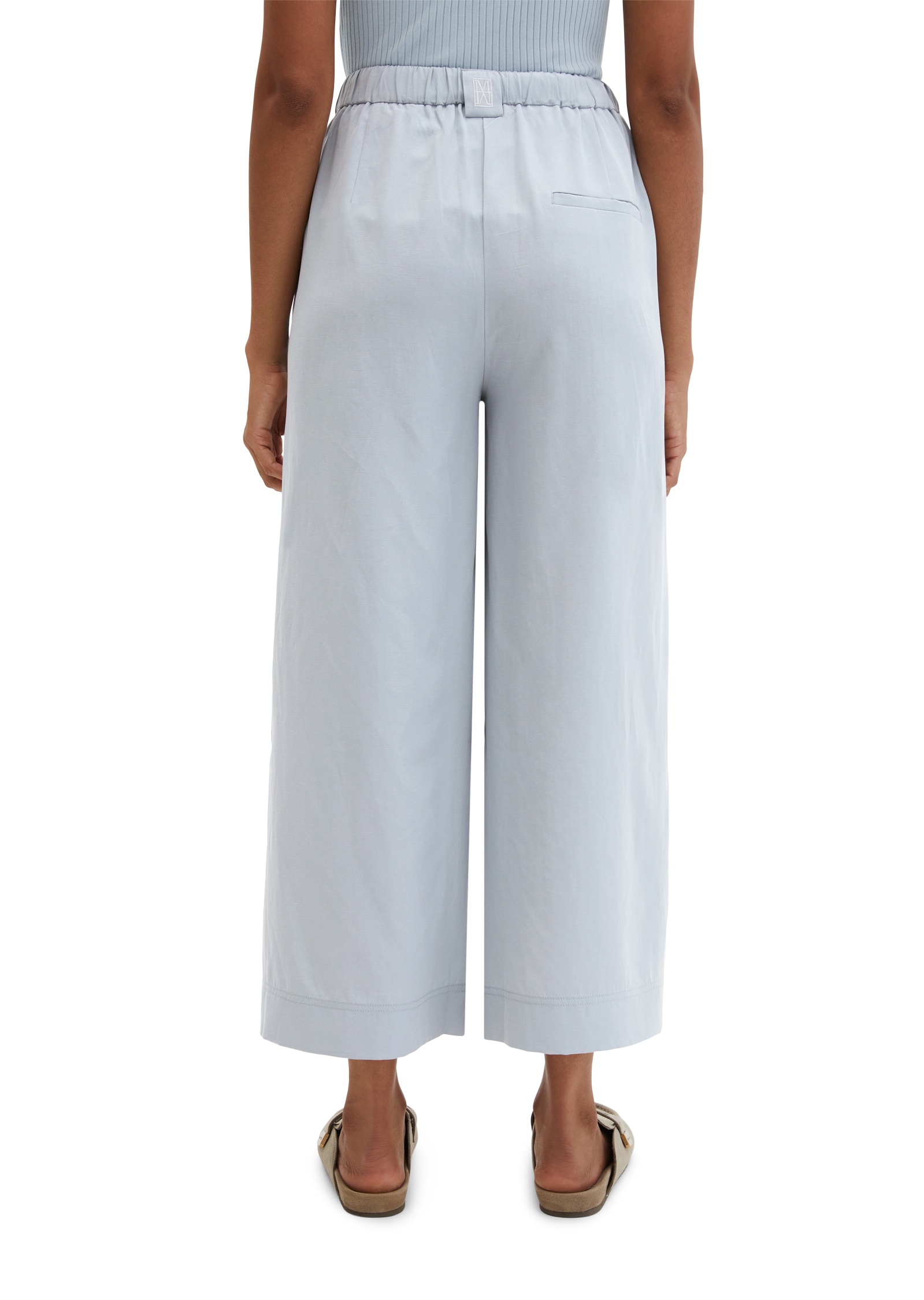 Marc O'Polo Dehnbund-Hose »MARGO WIDE«  Model Margo wide aus Lyocell-Leinen-Mix, elastischer Bund