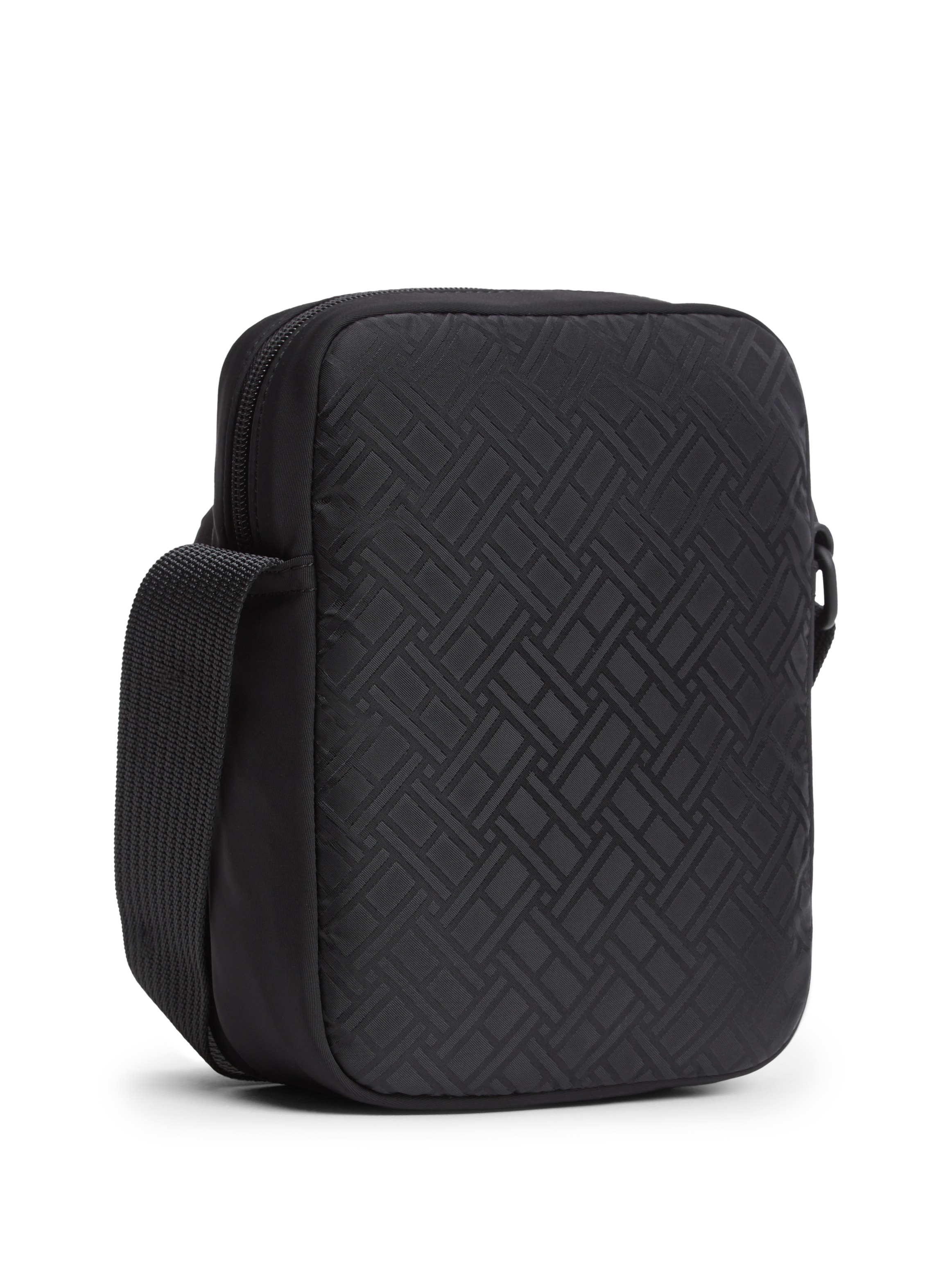 Tommy Hilfiger Umhängetasche »TH NYLON JAQUARD MINI REPORTER« Herren Schultertasche mit Logoschriftzug