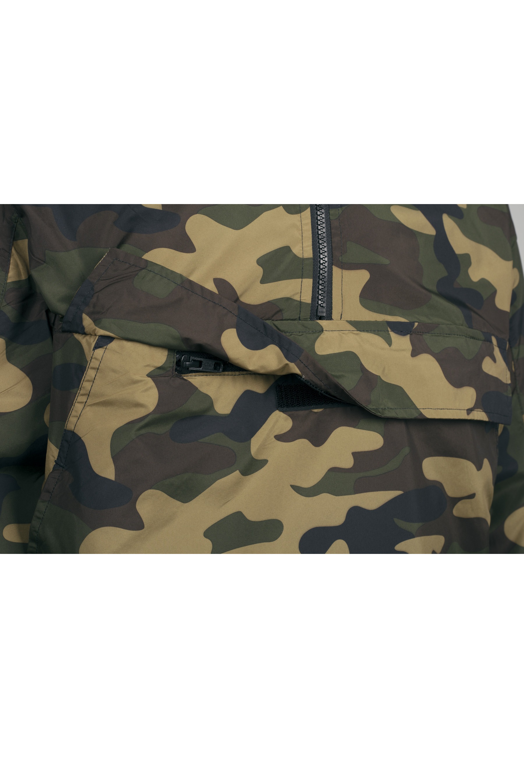URBAN CLASSICS Anorak »Urban Classics Herren Camo Pull Over Windbreaker« 1 Stk. tlg. mit Kapuze