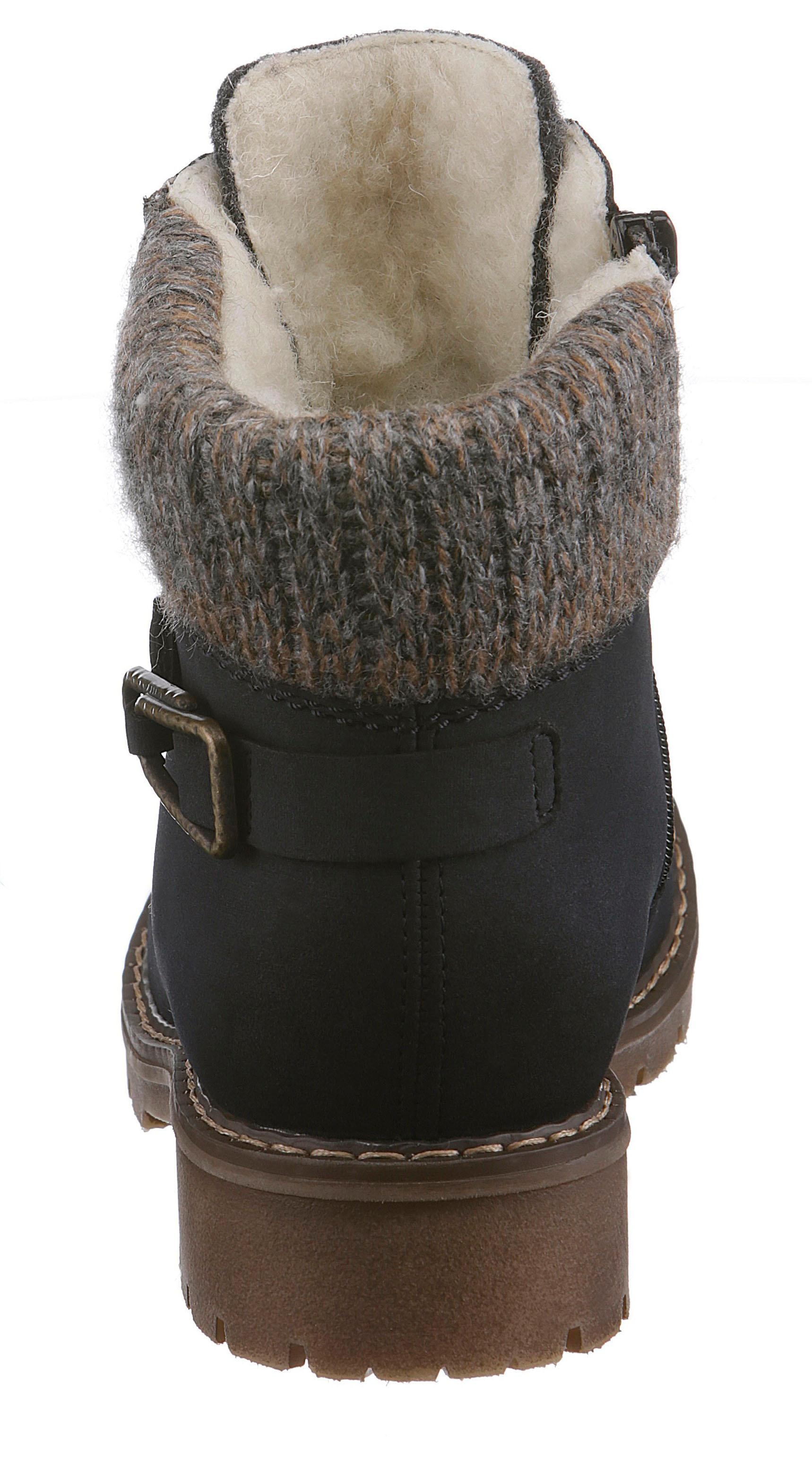 Rieker Winterstiefelette, mit Strickrand und Rieker-TEX