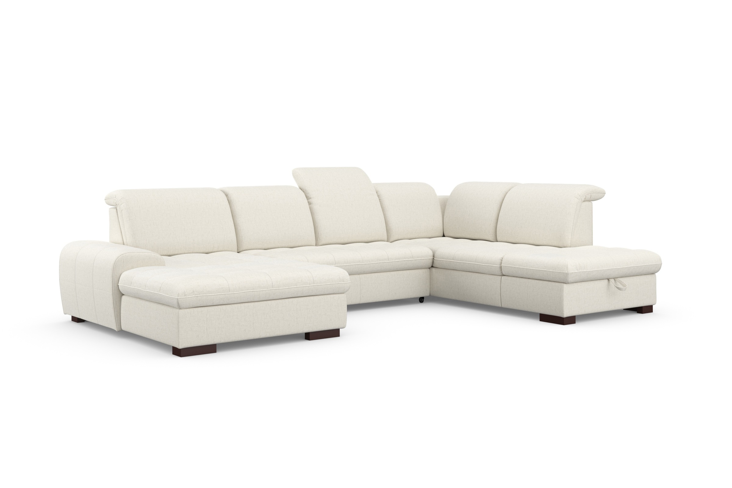 sit&more Wohnlandschaft »Luxor U-Form«, wahlweise mit Bettfunktion, Bettkasten und Kopfteilverstellung