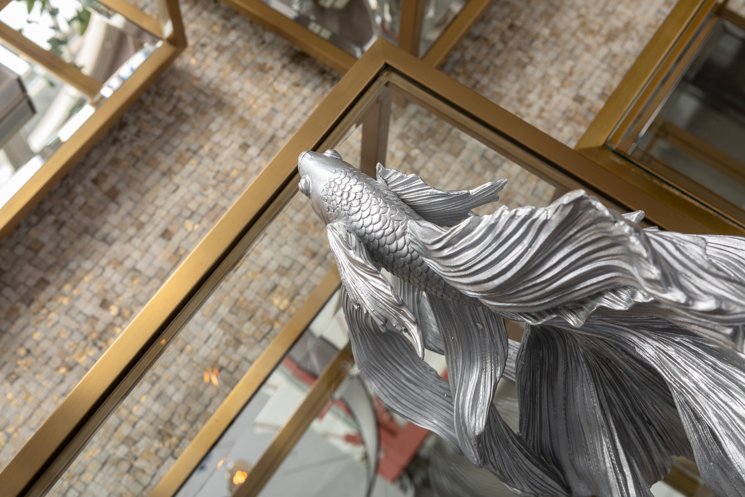 Kare Design Dekofigur »Betta Fish Silber Klein«