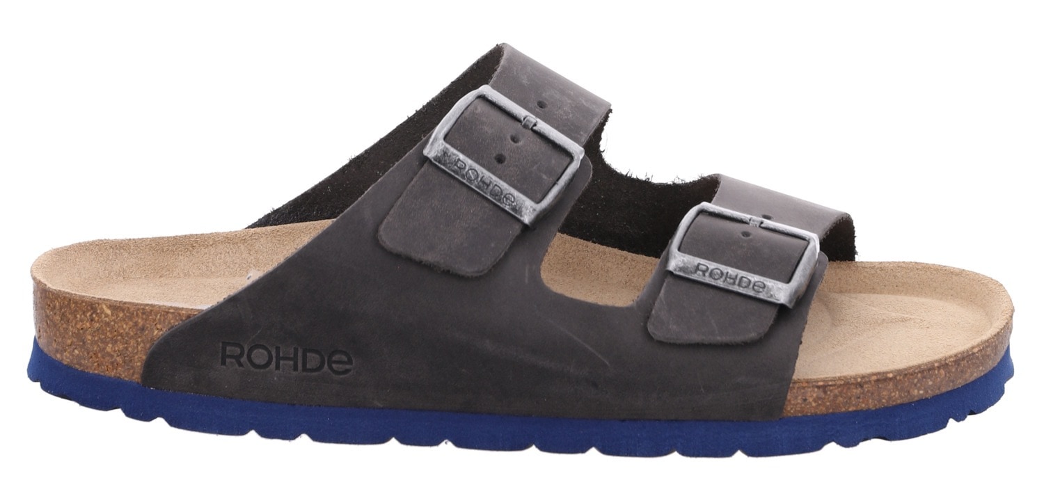 Rohde Pantolette »GRADO«, Schlappen, Sommerschuh, Zweischnaller, Hausschuh mit Softfußbett