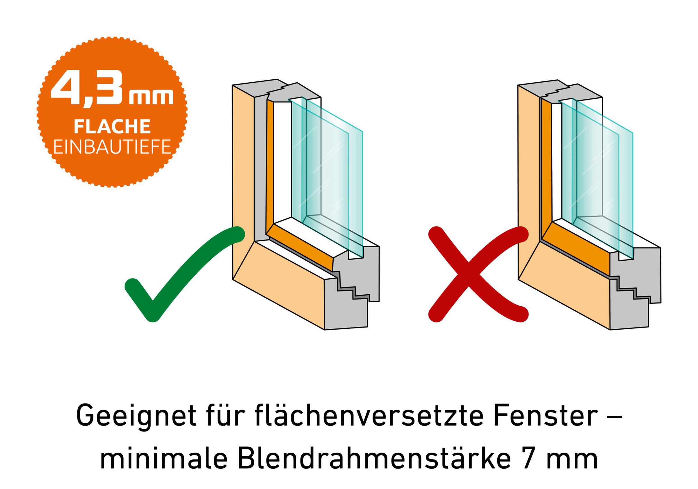 Windhager Insektenschutz-Fensterrahmen »Ultra Flat Fenster«, BxH: 120x150 cm