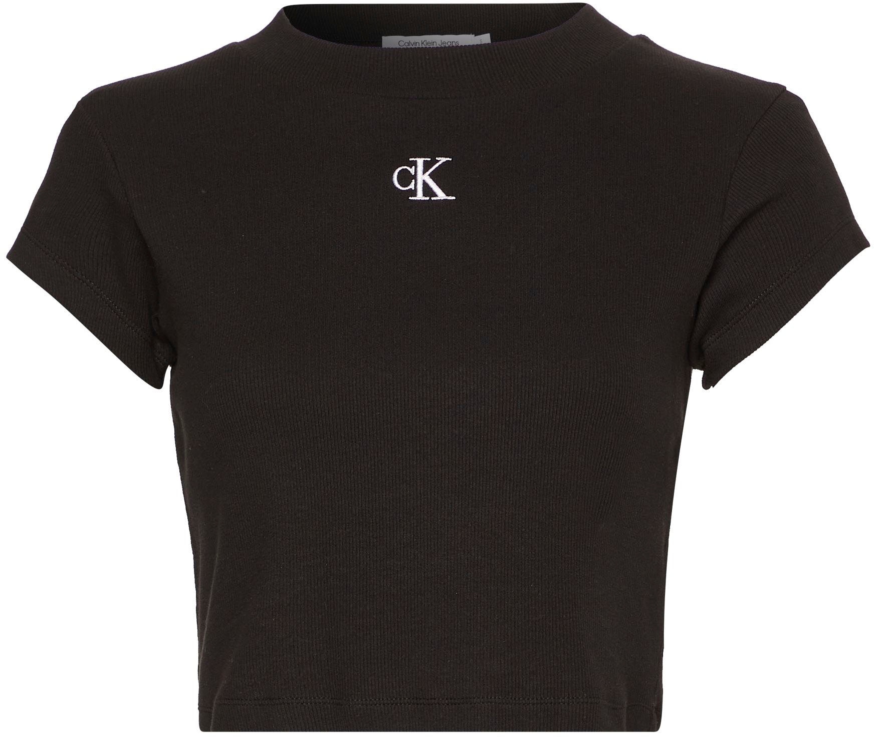 Calvin Klein Jeans T-Shirt »CK RIB BABY TEE«, in kurzer Form