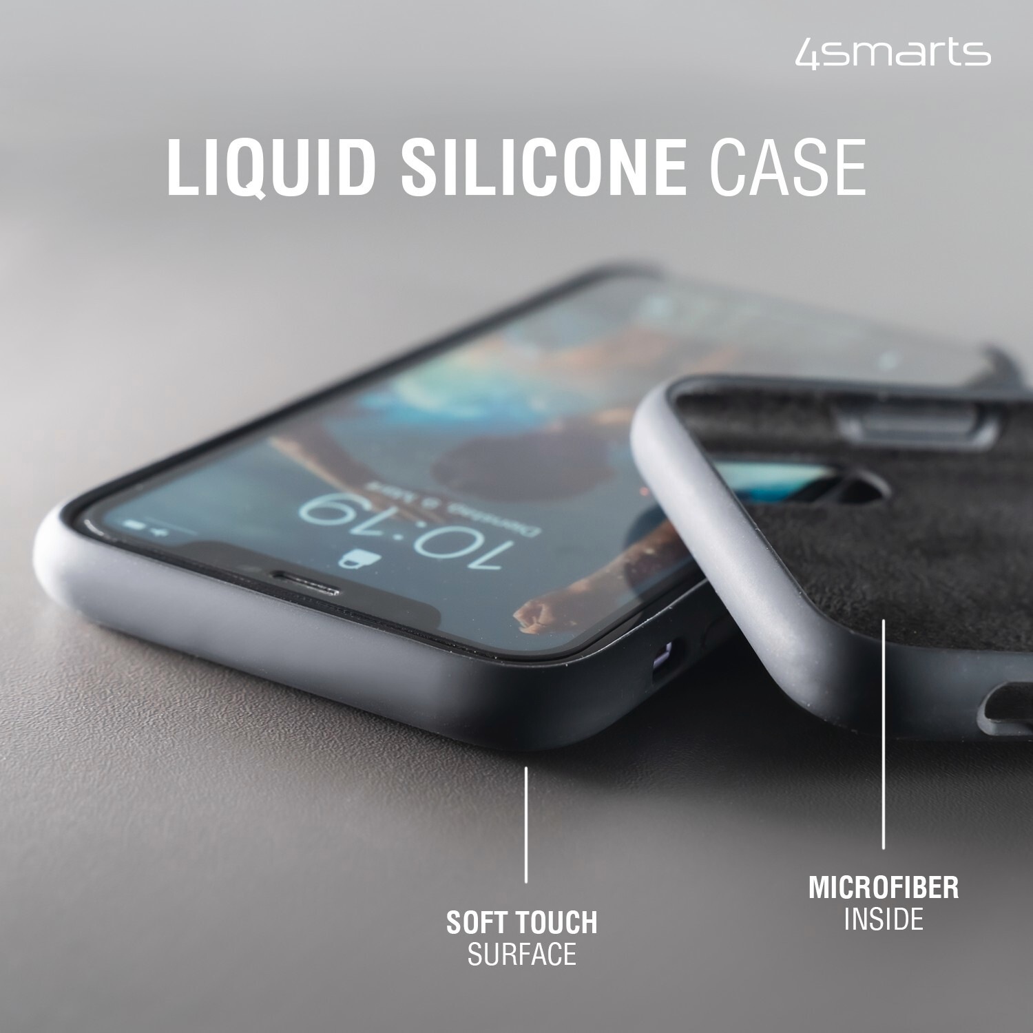4smarts Backcover »Silicone Case Cupertino Galaxy A14 schwarz«