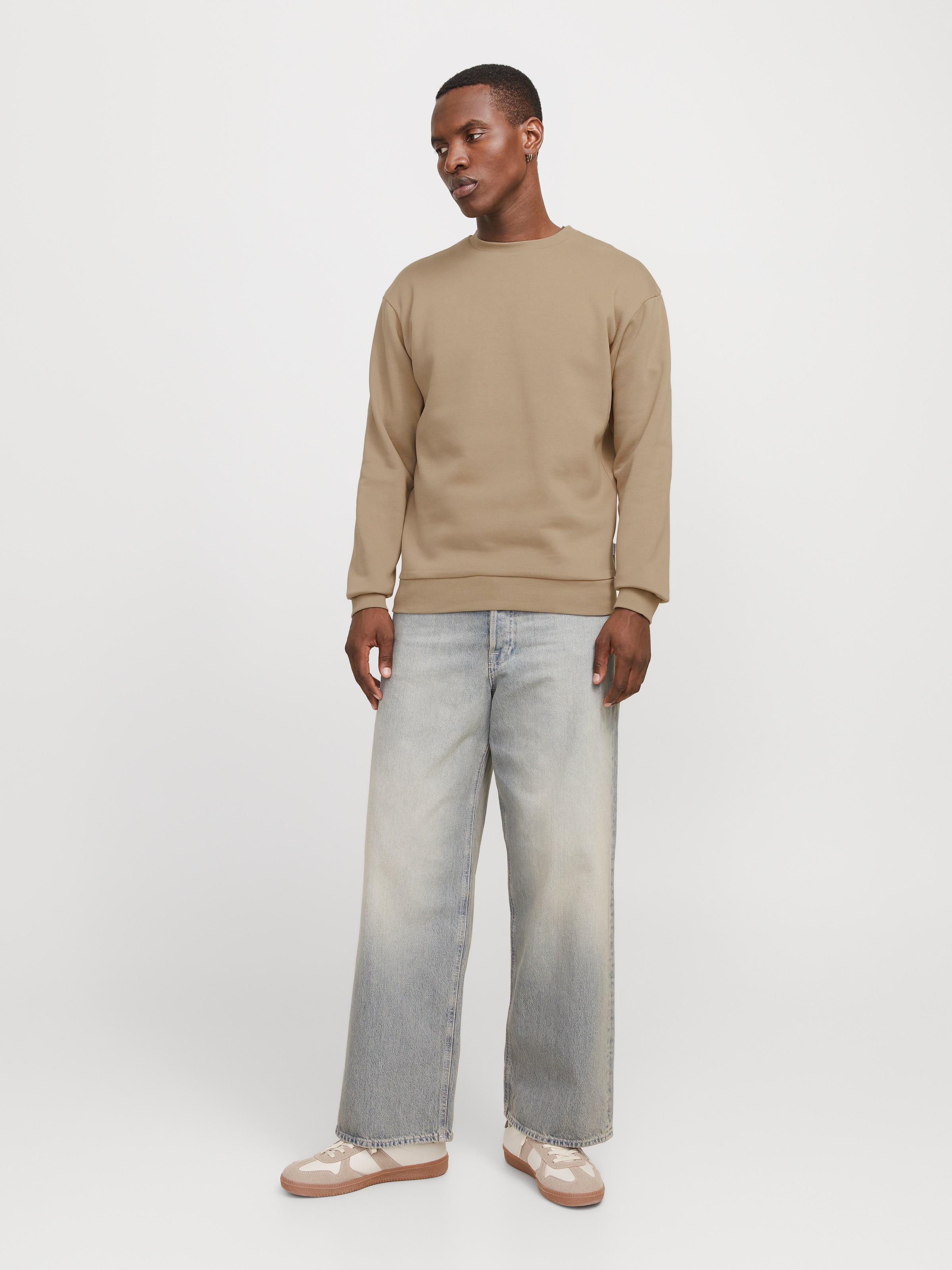 Jack & Jones Sweatshirt »JJEBRADLEY mit Rippbündchen für Alltag und Freizeit«, mit Rippbündchen