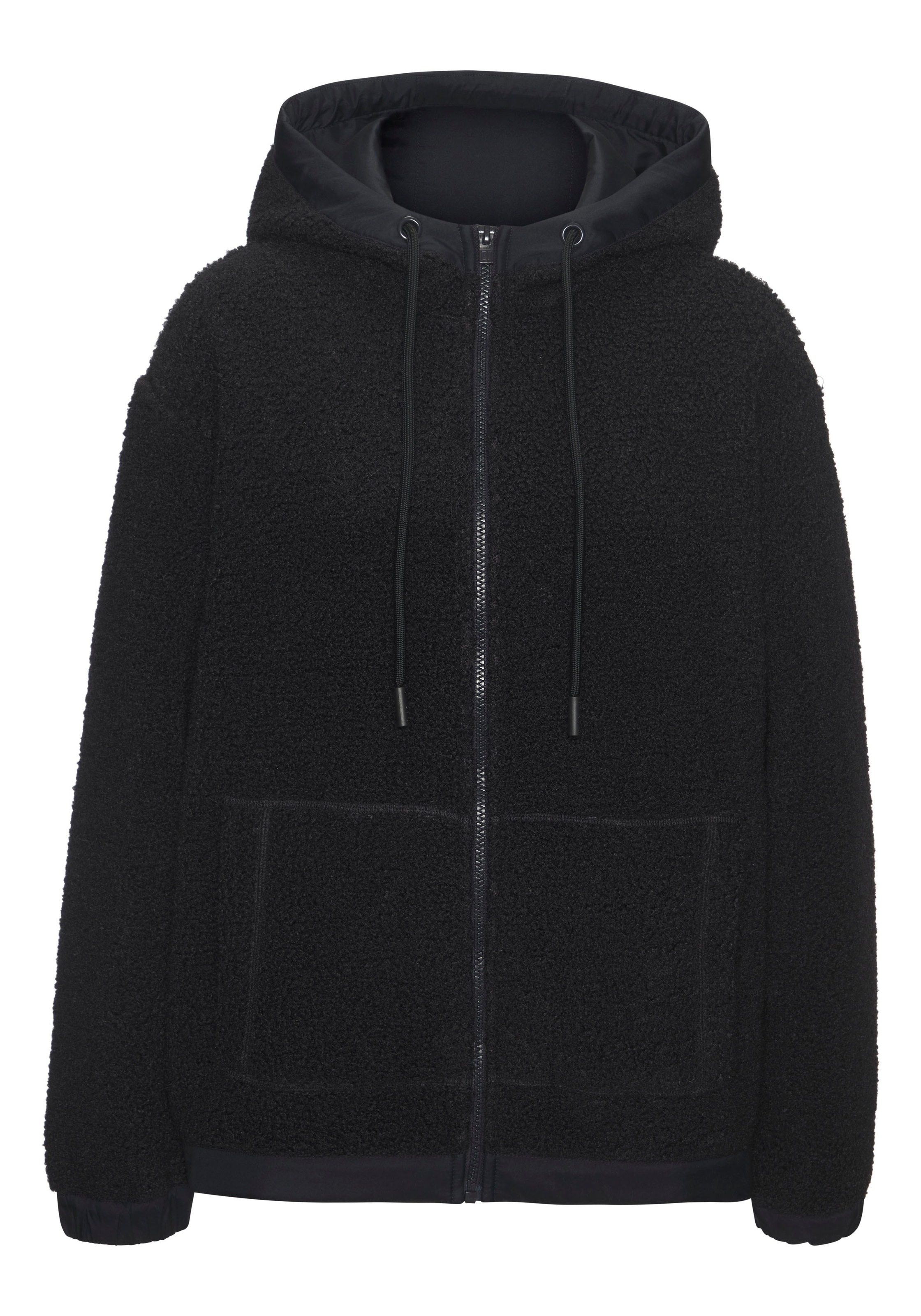 Elbsand Fleecejacke mit Kapuze Übergangsjacke aus Teddy-Fleece mit verstell günstig online kaufen