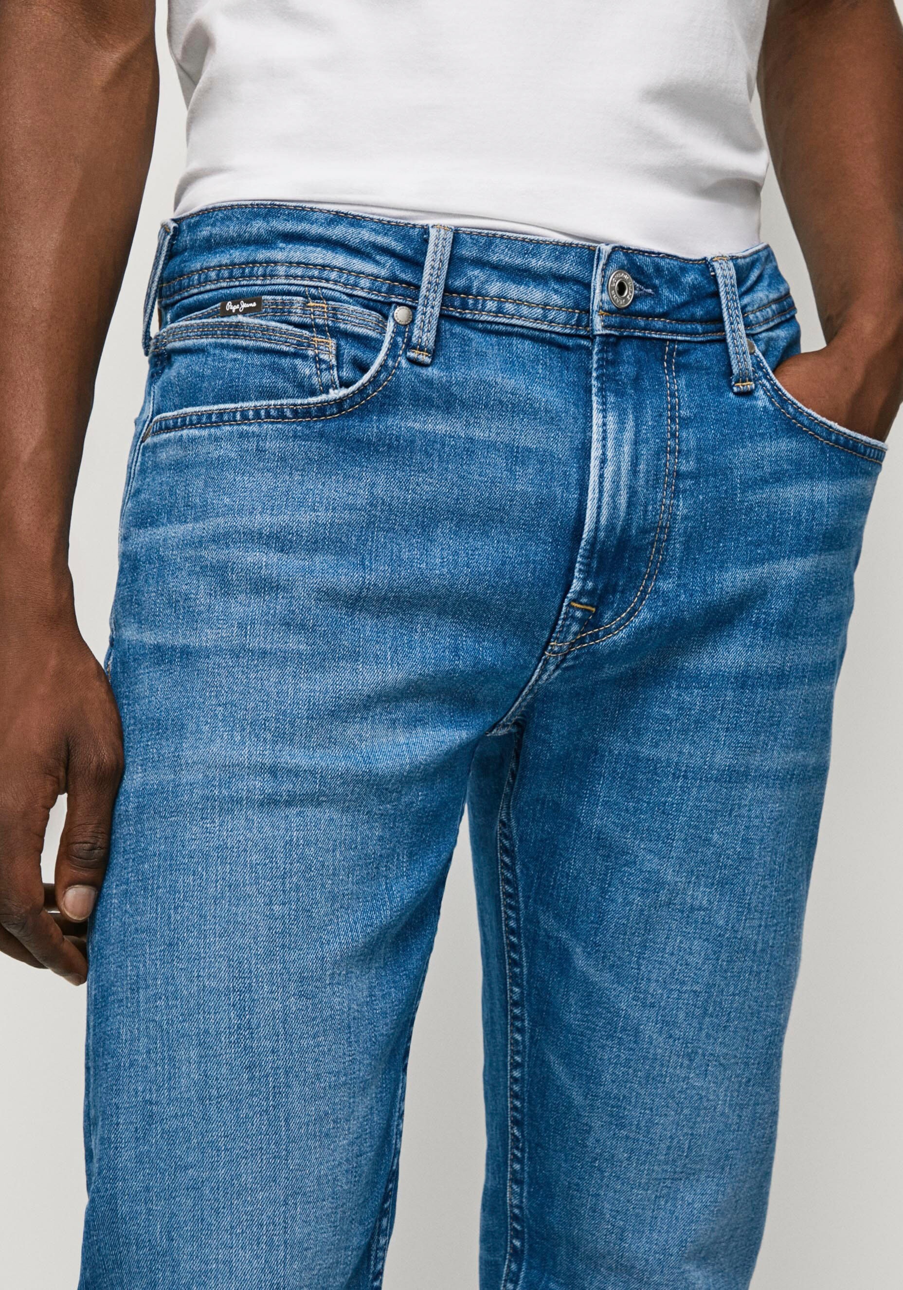 Thumbnail - Pepe Jeans Slim-fit-Jeans "HATCH REGULAR" mit Stretchanteil