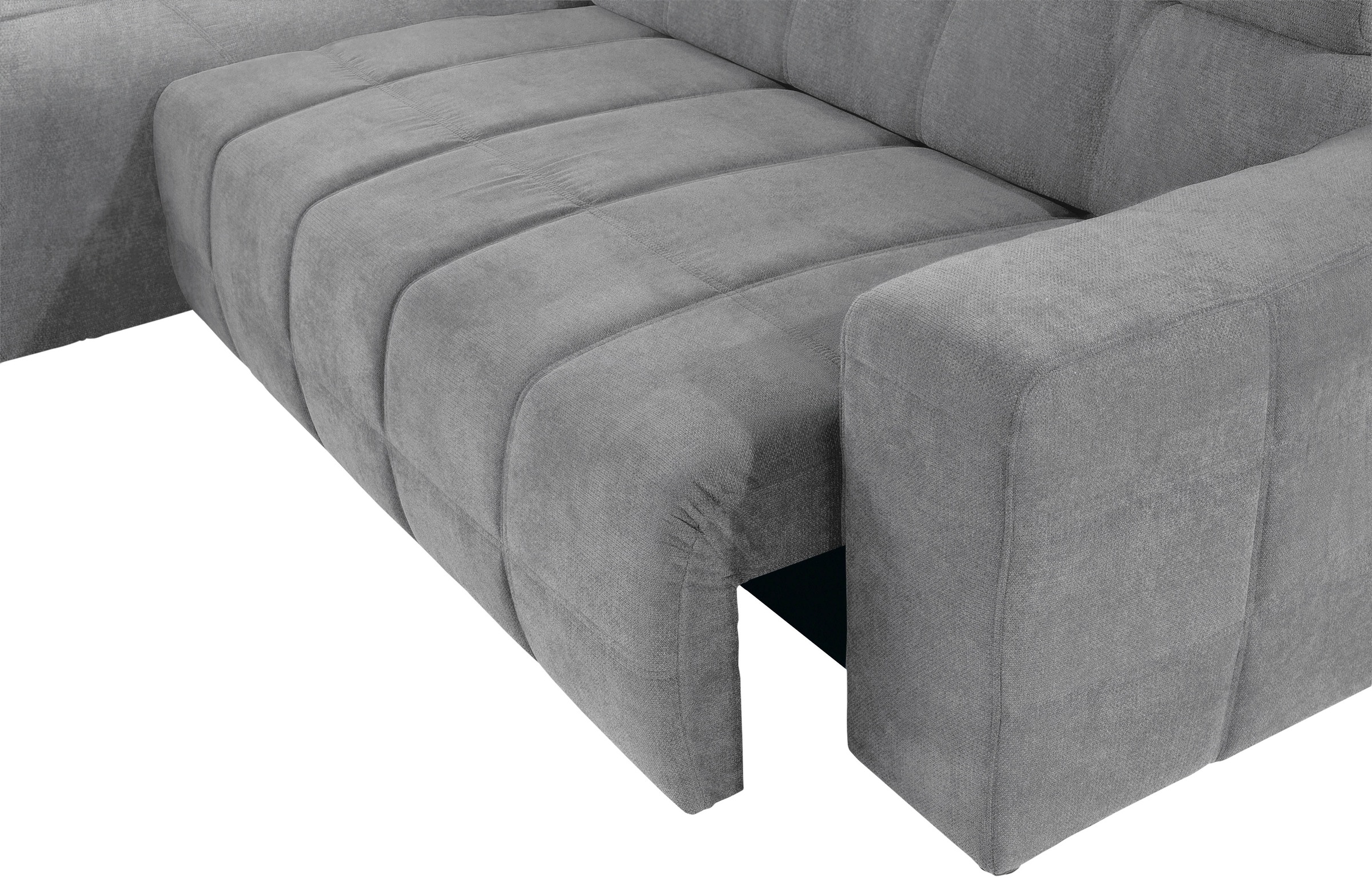 DOMO collection Ecksofa »Brandon Sitzbelastung 140 kg, große Ausführung, B/T/H: 289/177/80 cm«, mit Kopfteilverstellung, wahlweise Sitztiefenverstellung, L-Form