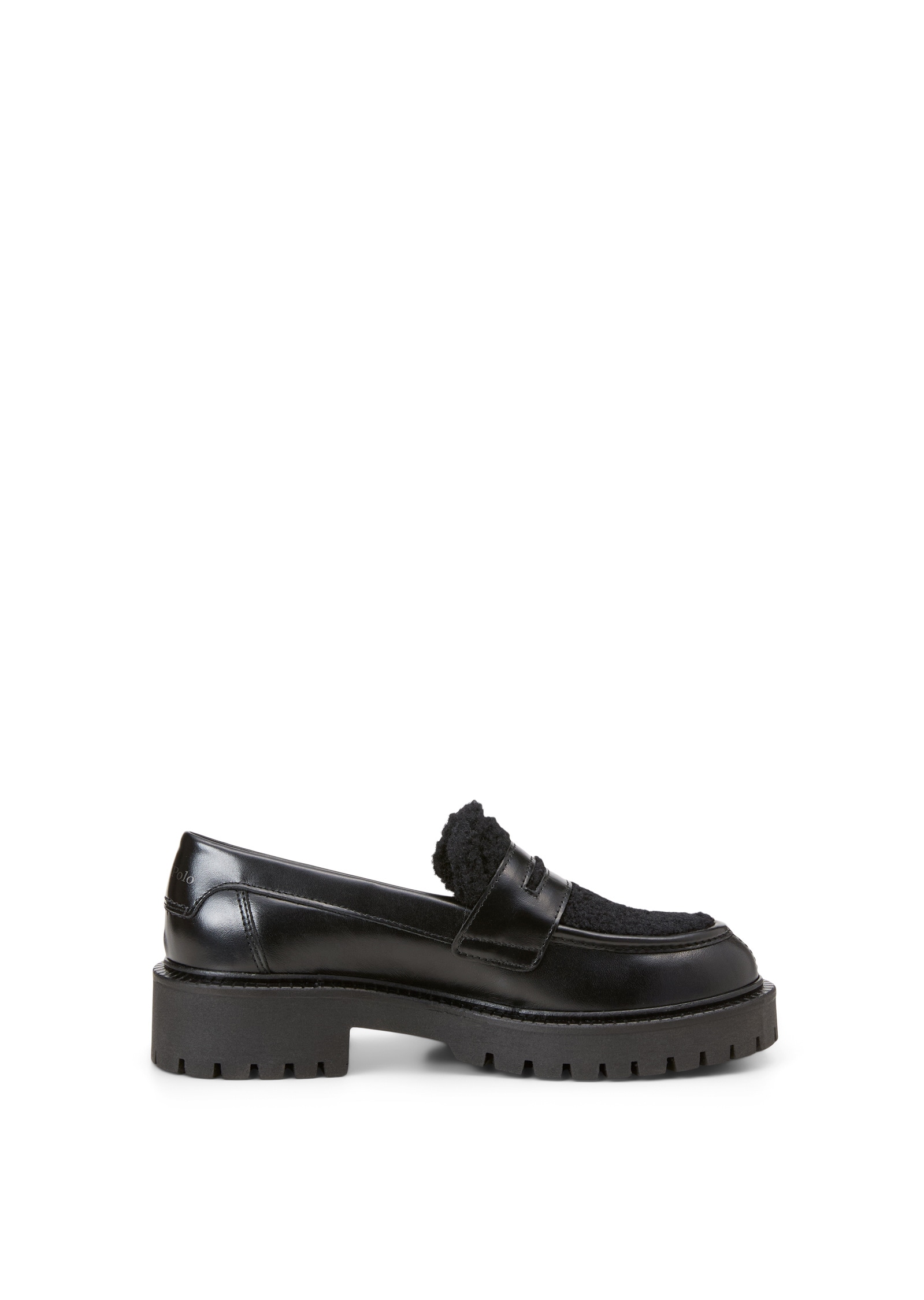 Marc O'Polo Loafer »aus gewachstem Leder und Teddyfell«