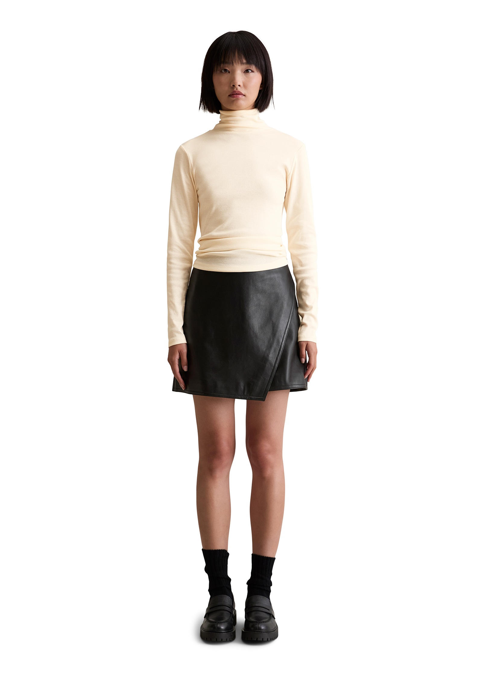 Marc O'Polo DENIM Rollkragenshirt slim fit, aus softem Ripp-Jersey