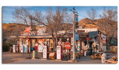 Wandbild »Tankstelle an der Route 66 in Arizona«, Gebäude, (1 St.)