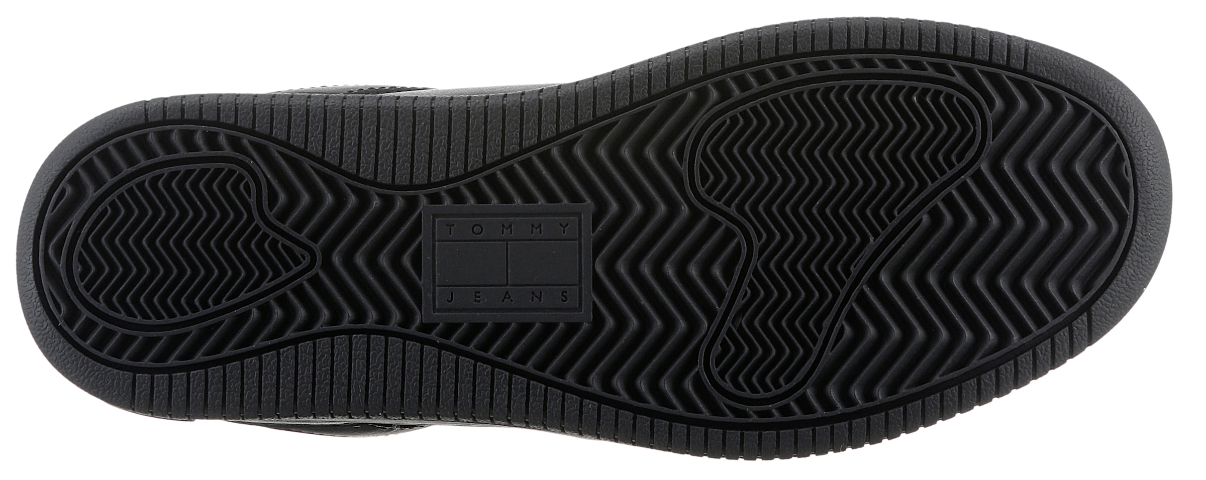 Tommy Jeans Plateausneaker »TJW RETRO BASKET ESS«, Freizeitschuh, Halbschuh, Schnürschuh mit seitlicher Logoflagge