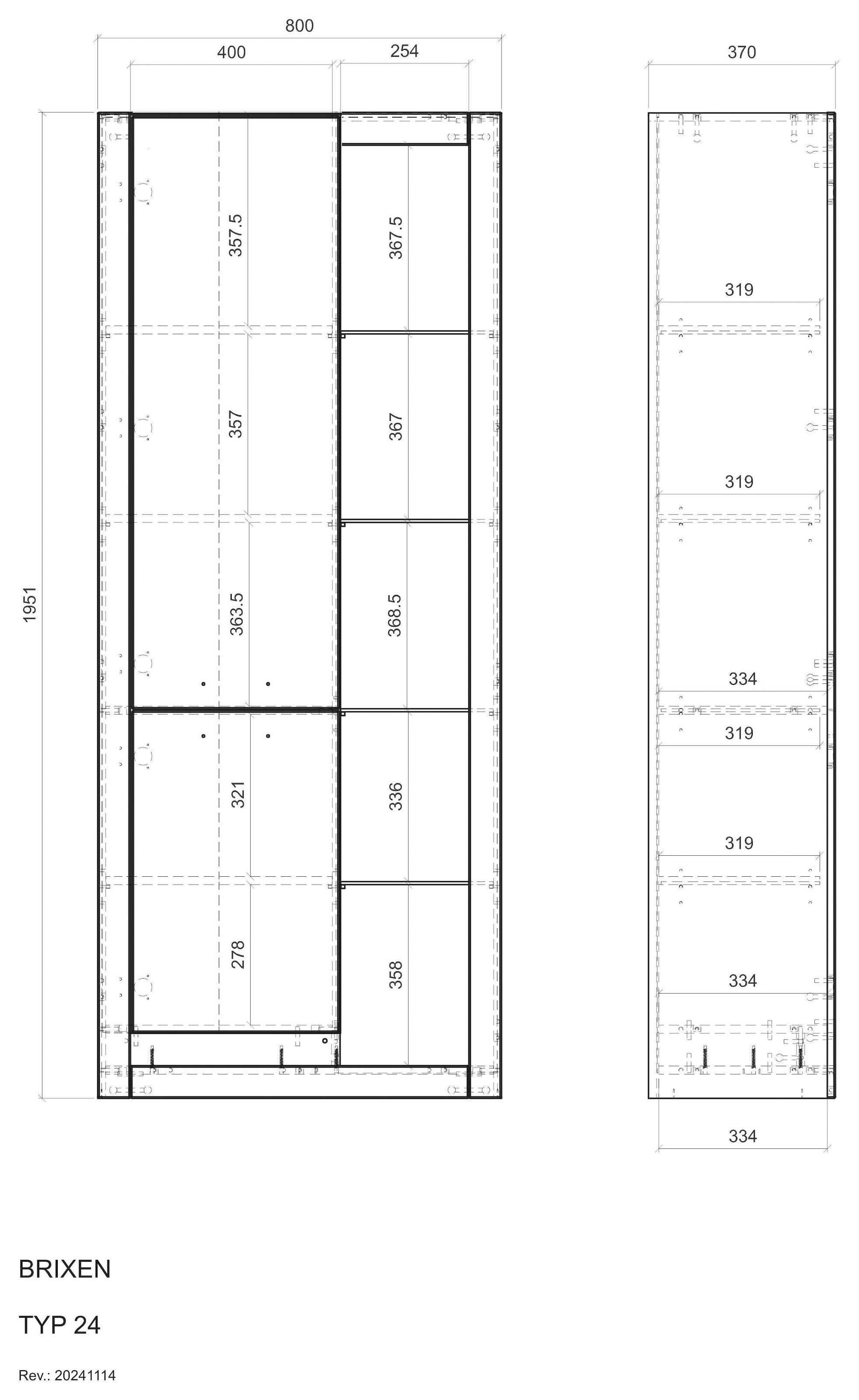 INOSIGN Vitrine »Brixen, Vitrinenschrank in Eiche Dekor, moderne Standvitrine«, Metallgriffe, ausreichend Stauraum, vielseitig einsetzbar, 80 cm breit