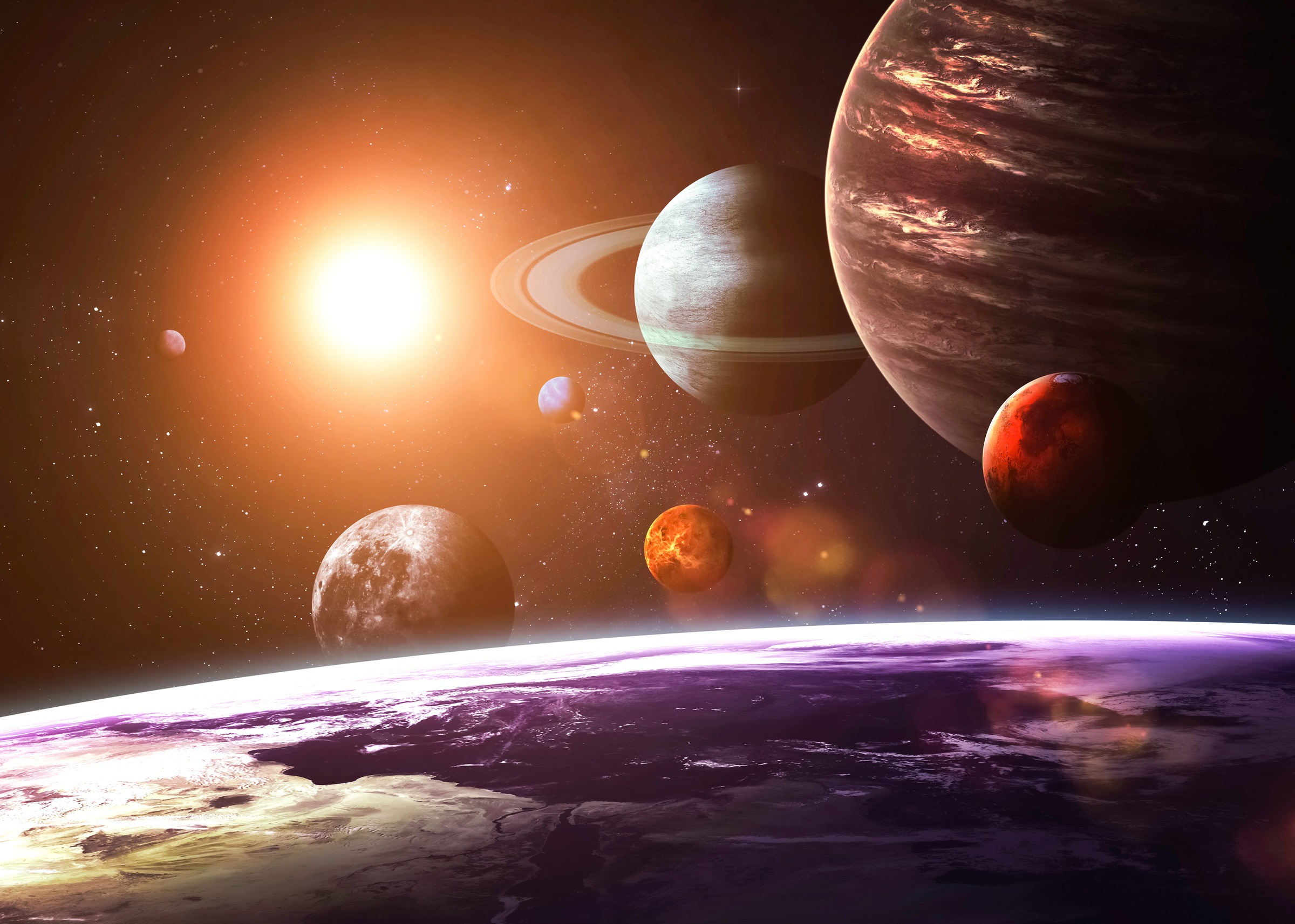 Papermoon Fototapete "Solar System" glatt