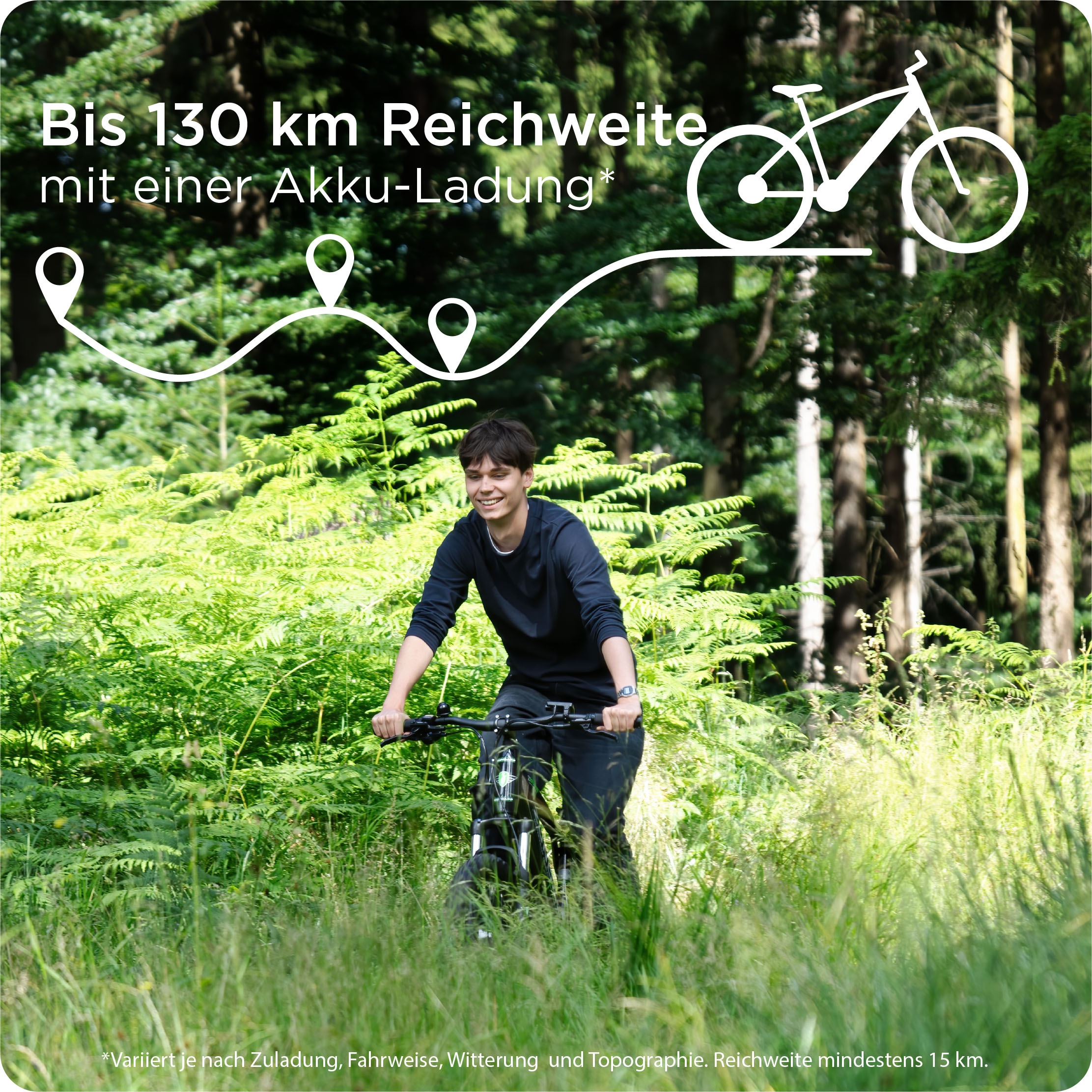 Zündapp »Z898« 10 Gang Kettenschaltung Heckmotor 250 W Pedelec, Elektrofahrrad für Damen u. Herren, MTB